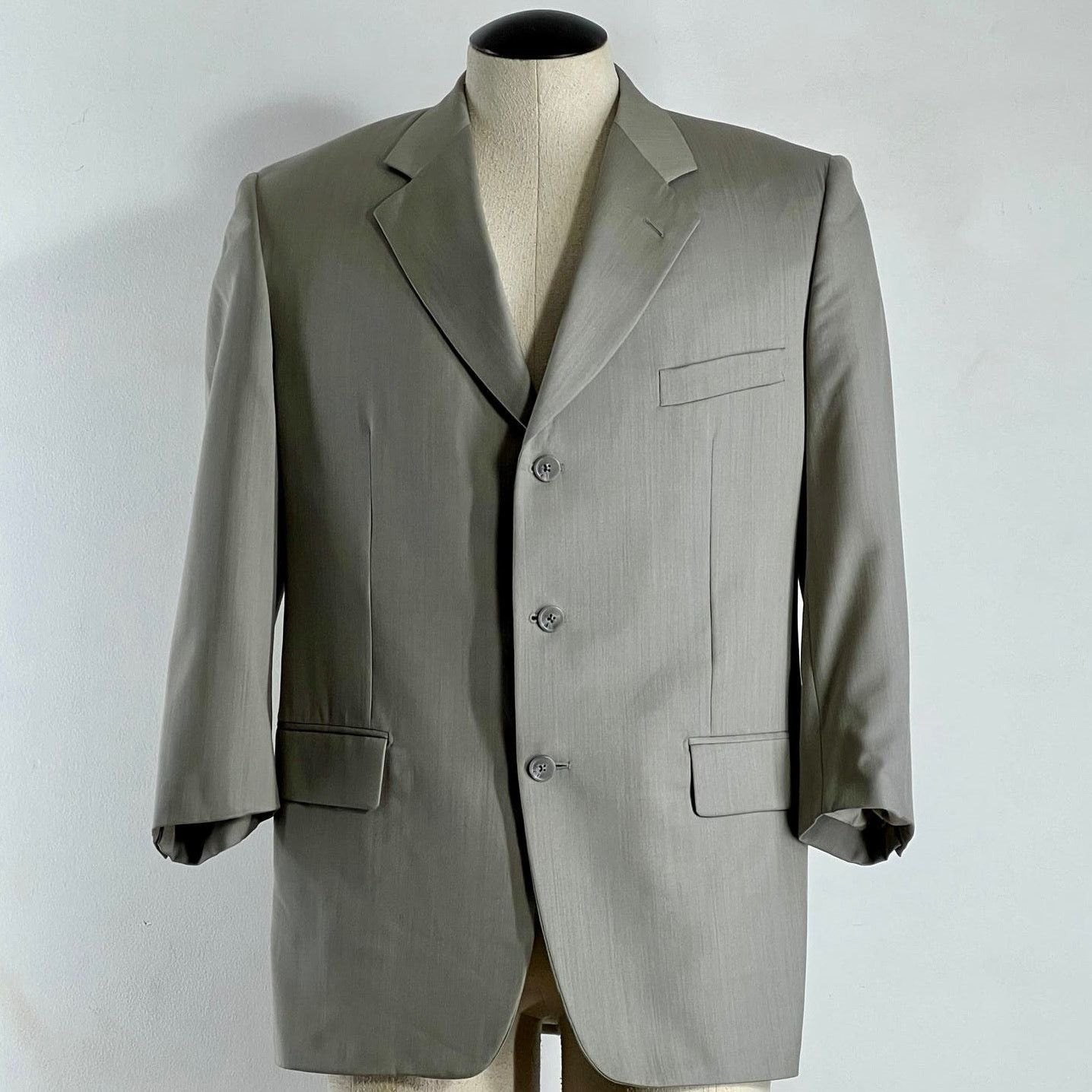 Corneliani Corneliani Made Italy Mens Light Gray Wool Blazer Jacket 40R Size US M / EU 48-50 / 2 - 6 Thumbnail