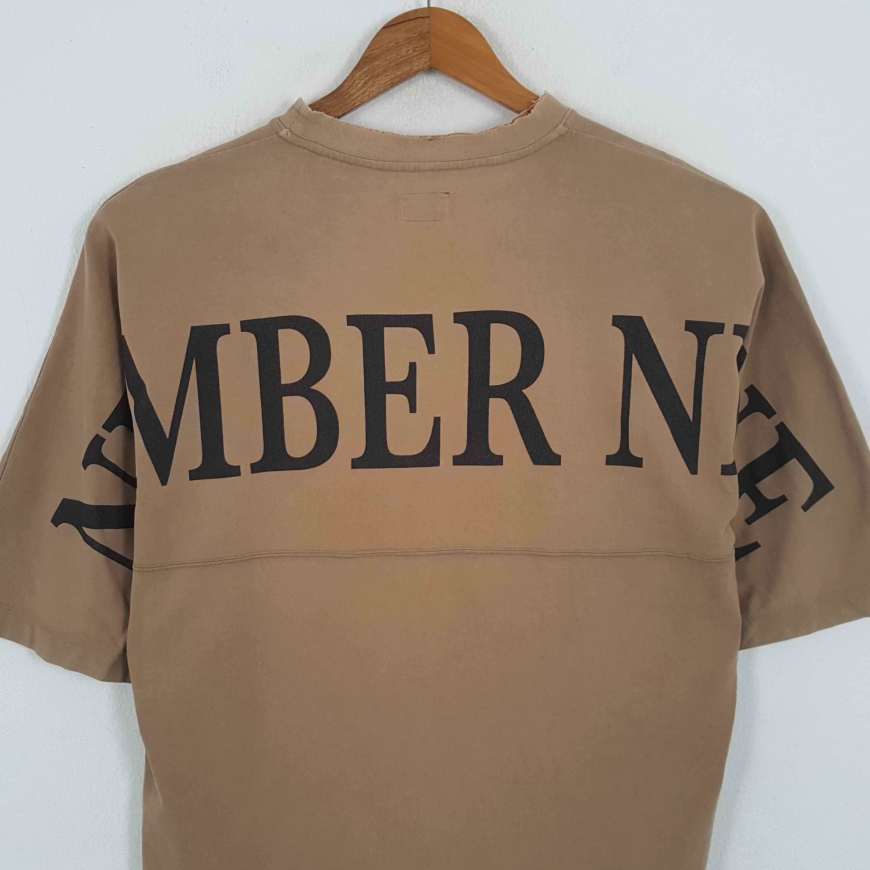 Japanese Brand × Number (N)ine × Vintage Vintage NUMBER (N)INE Japan Fashion Brand T-Shirt Size US XL / EU 56 / 4 - 2 Thumbnail