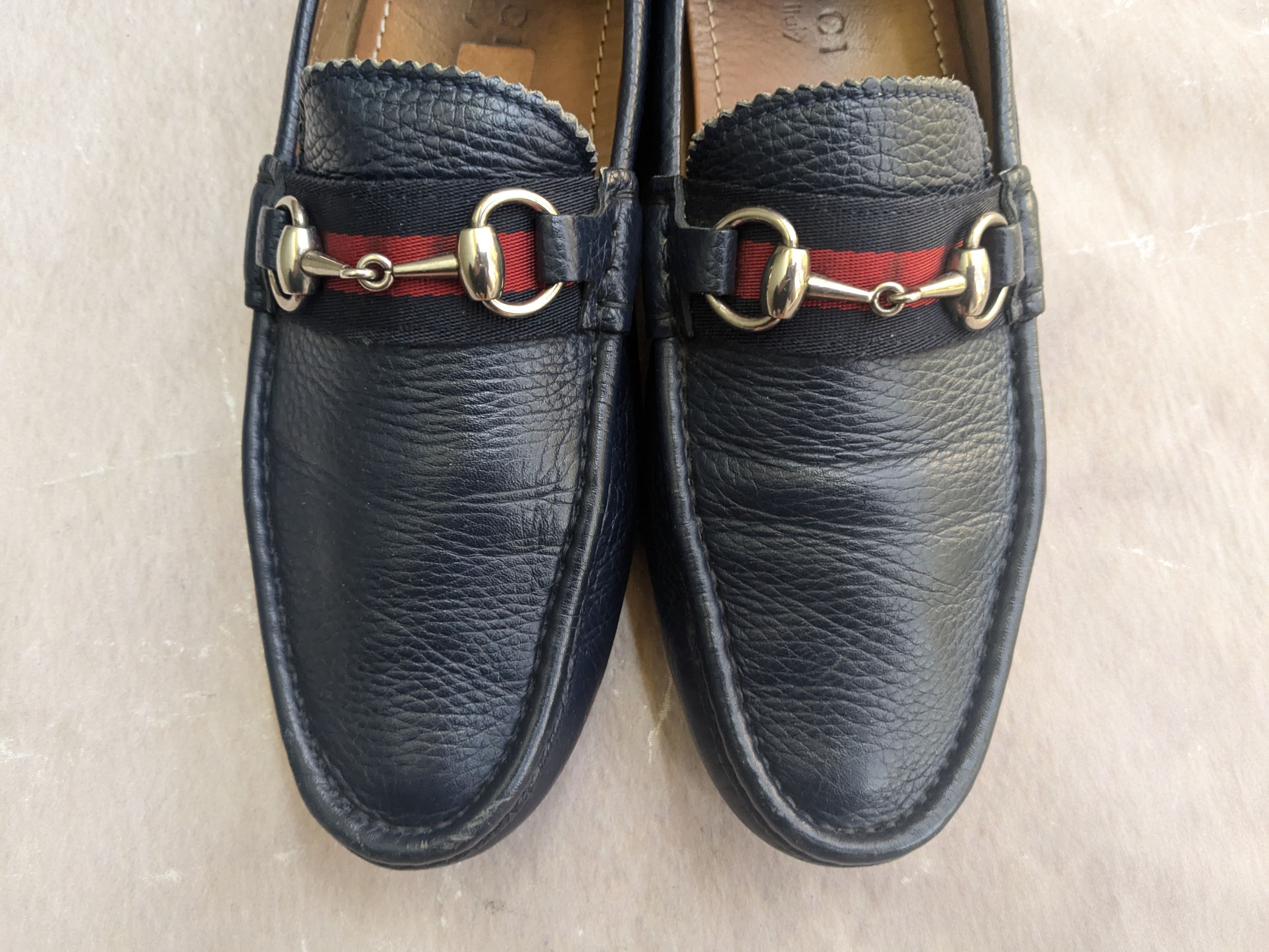 Gucci × Tom Ford Gucci Horsebit Driving Loafers Navy Blue Leather 7 Snaffle Size US 7 / EU 40 - 3 Thumbnail