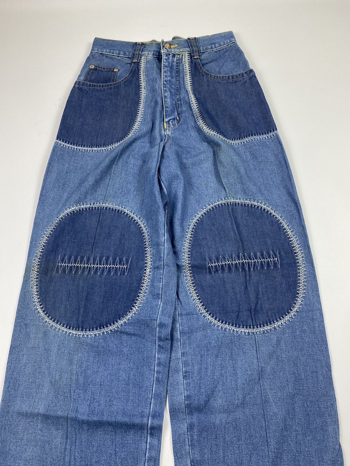 If Six Was Nine × Japanese Brand × Le Grande Bleu (L.G.B.) kapital style loose jeans pant lanpaoshyr japanese brand Size US 27 - 2 Thumbnail