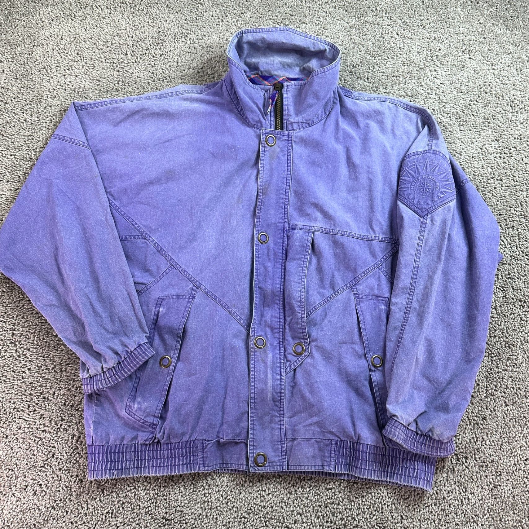 Helly Hansen VINTAGE Helly Hansen Jacket Womens M Purple Parka Ski Coat Ladies 90s Parka 1/2 Zip Logo Size M / US 6-8 / IT 42-44 - 2 Thumbnail