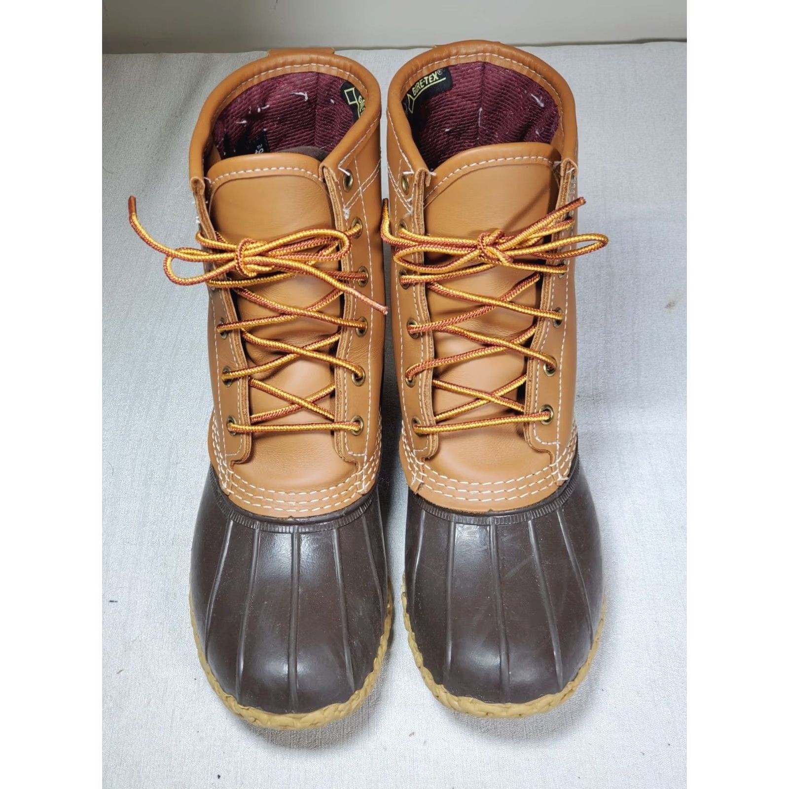 Vintage L.L.Bean Boots Duck Boot 8" Gore-Tex Thinsulate Tan Leather Women's US 7 M Size US 7 / IT 37 - 6 Thumbnail