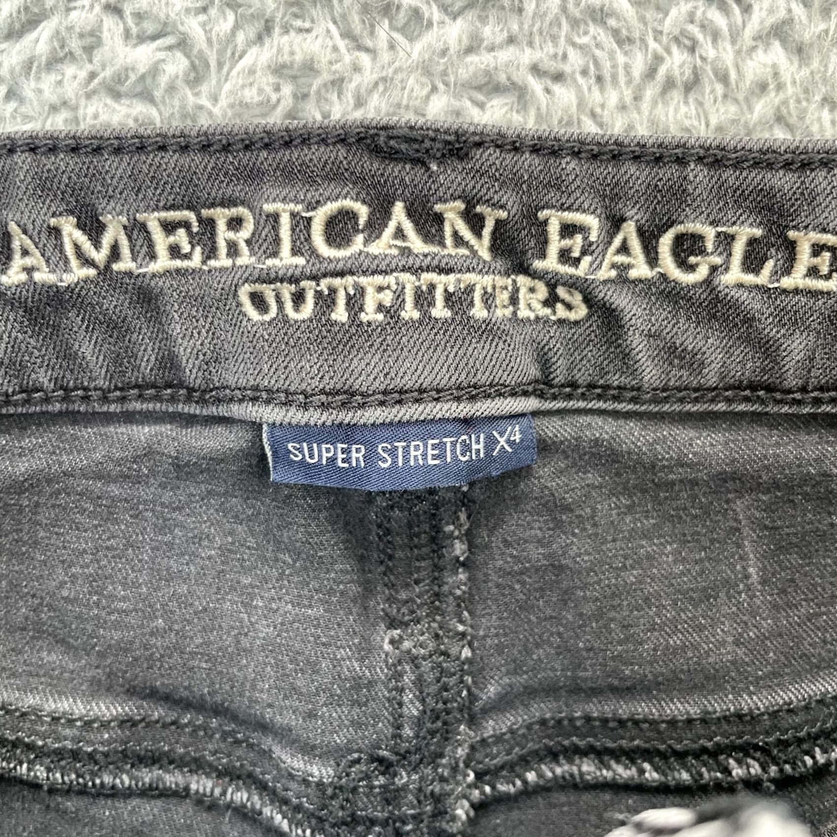 American Eagle Outfitters VINTAGE American Eagle Outfitters Jeans Womens 8 Gray High Rise Jegging Shirt Size 30" / US 8 / IT 44 - 4 Thumbnail