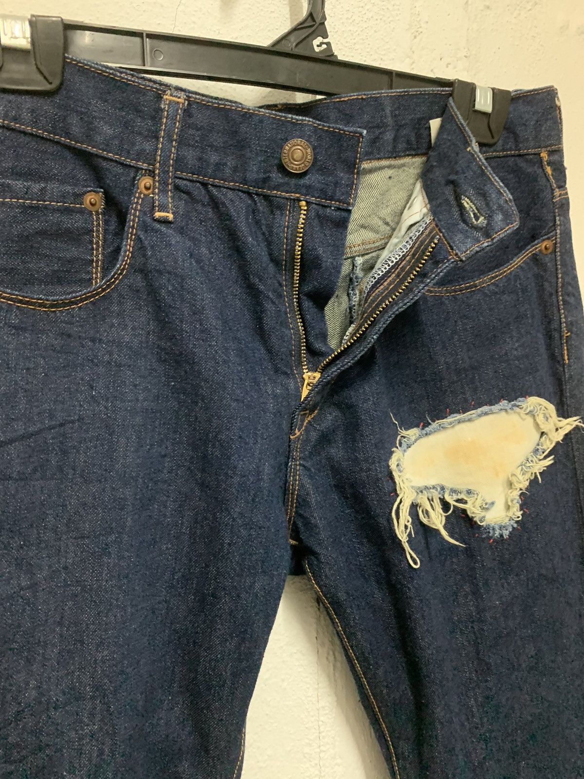 Japanese Brand × Jean Punk ripped zipper leg denim Size 30" / US 8 / IT 44 - 9 Thumbnail