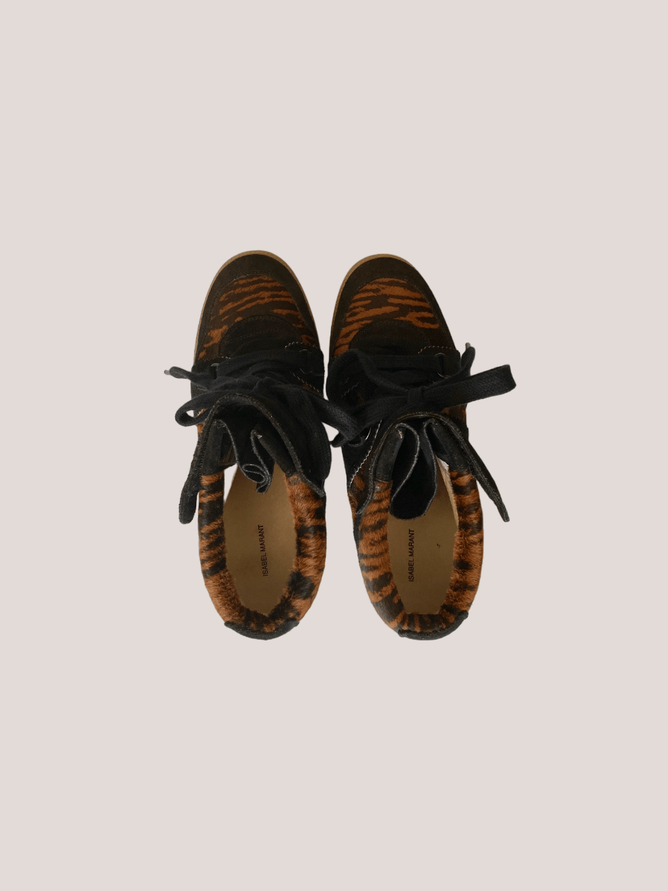 Isabel Marant Isabel Marant Sneakers: Bobby Pony Over Basket Wedge Sneaker Size US 11 / IT 41 - 6 Thumbnail
