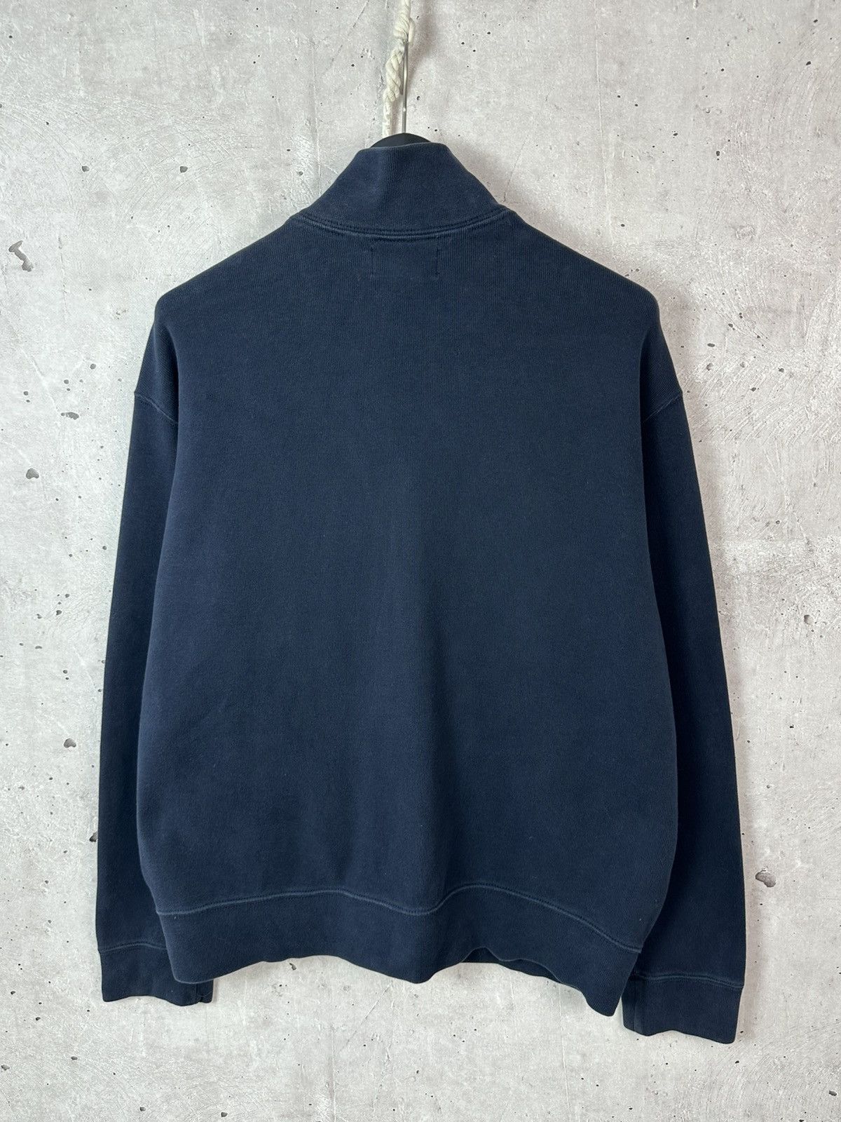 Polo Ralph Lauren Vintage Ralph Lauren Full Zip Navy Blue Cotton Jumper Size US XL / EU 56 / 4 - 8 Thumbnail