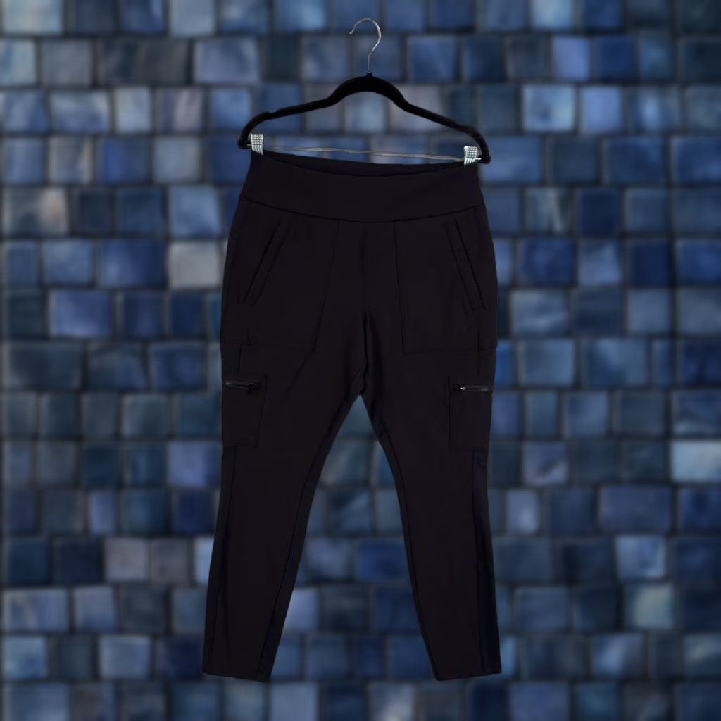 Athleta Athleta Leggings Womens 12 Black Ankle Cargo Pocket Zip Hiking Yoga Running Pant Size 34" / US 12 / IT 48 - 1 Thumbnail