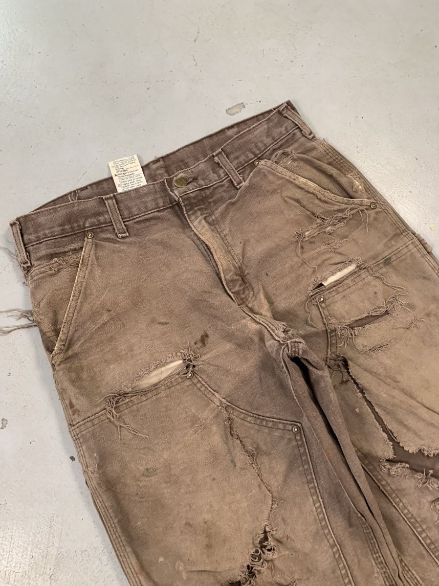 Carhartt Rare sunfade vintage carhartt double knee b136 dkb Size US 34 / EU 50 - 4 Thumbnail