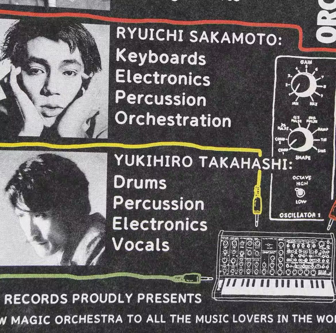 Japanese Brand × Vintage Yellow Magic Orchestra YMO Graphic Printed Cotton Tshirt Size US L / EU 52-54 / 3 - 5 Thumbnail