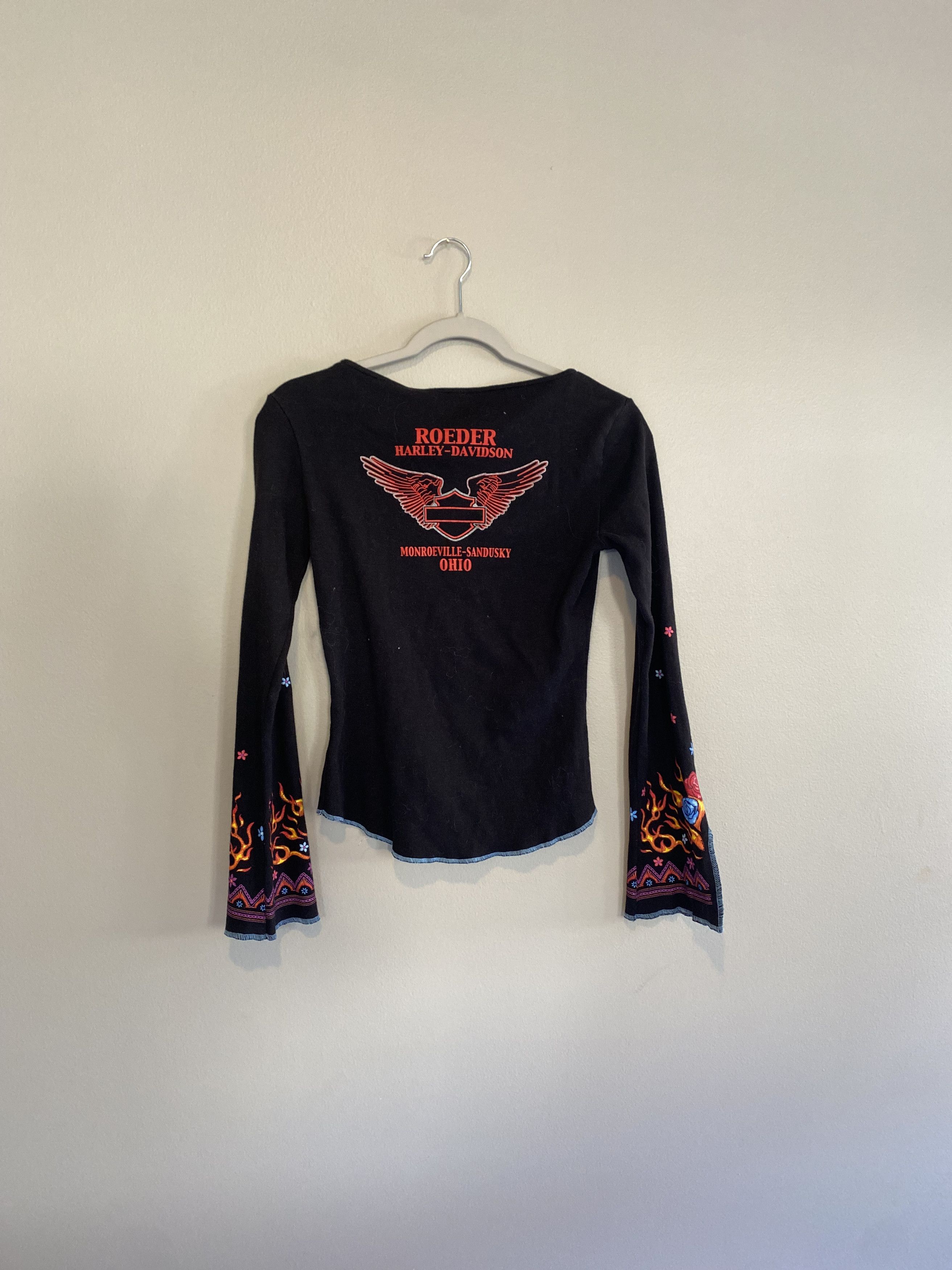 Harley Davidson Vintage Harley Davidson Top x VERY RARE Size M / US 6-8 / IT 42-44 - 3 Thumbnail