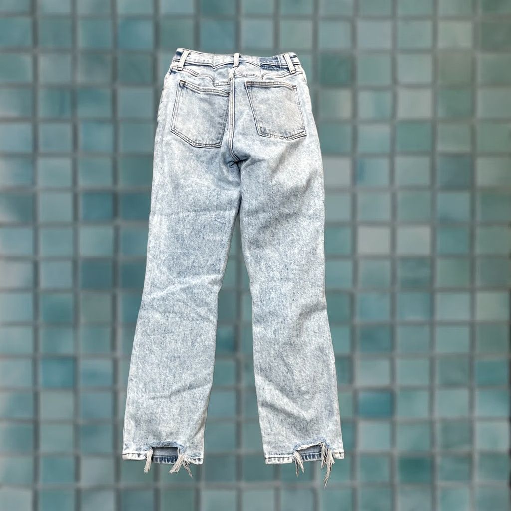 Abercrombie & Fitch Abercrombie & Fitch Jeans Womens 24 Blue The Boyfriend Mid Rise Distressed City 5-Pocket Womens Jeans Size 42" / US 20 - 1 Thumbnail