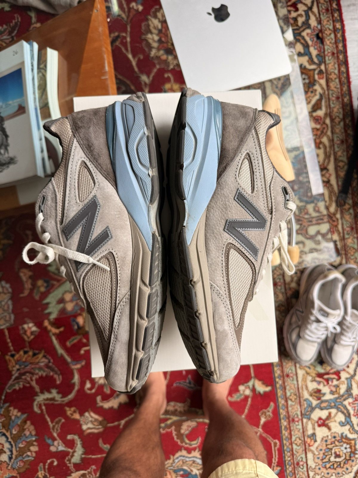 Auralee × New Balance 990v4 Size US 11 / EU 44 - 3 Thumbnail