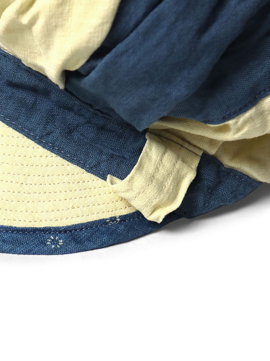 Kapital Kapital Linen 2TONE PIZZA HAT Size ONE SIZE - 4 Thumbnail