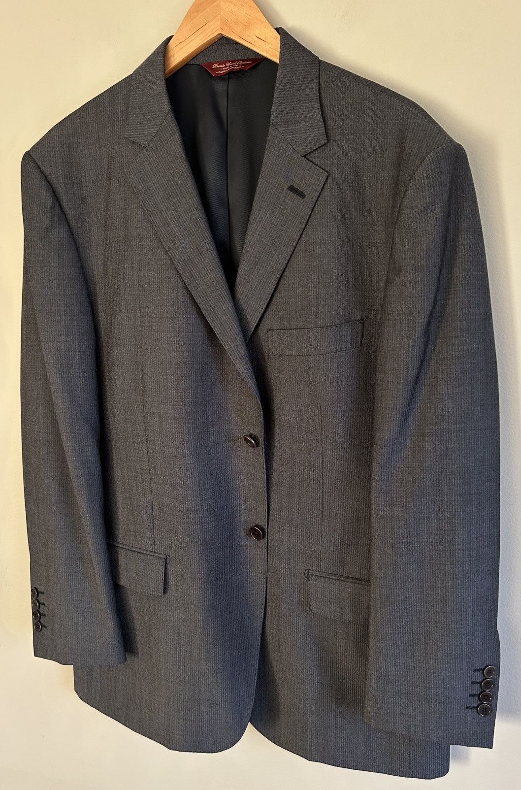 Pronto Uomo Pronto Uomo Couture Tollegno 1900 Wool Blazer Sport Jacket Size 44R - 3 Thumbnail