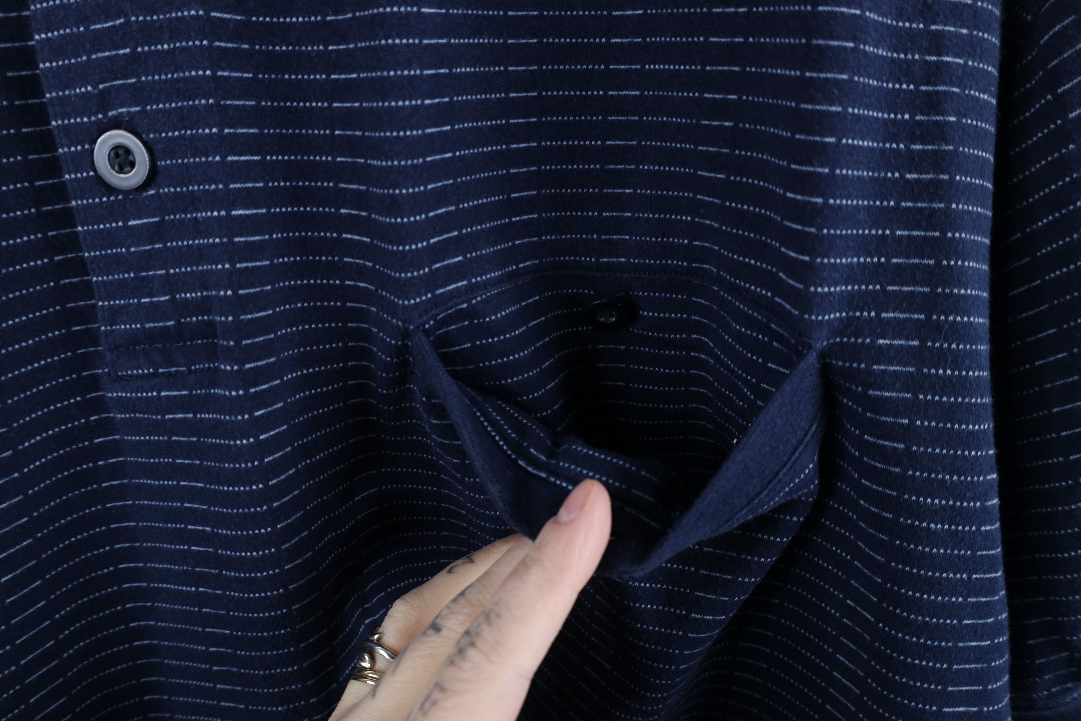 Vintage Vintage 90s Streetwear Striped Collared Pullover Polo Shirt Size US XL / EU 56 / 4 - 7 Thumbnail