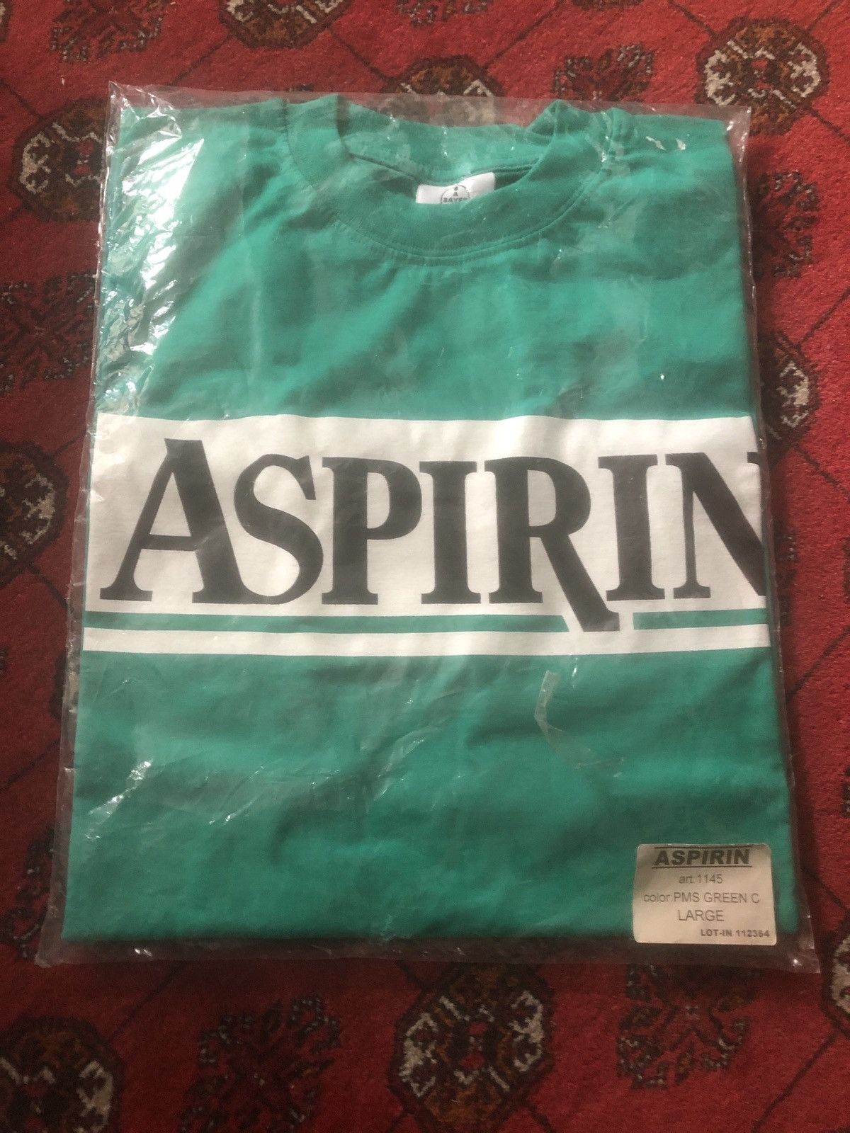 Vintage Rare Vintage Aspirin Bayer Promo Shirt Sealed 90s/00s Pharma Size US L / EU 52-54 / 3 - 1 Thumbnail