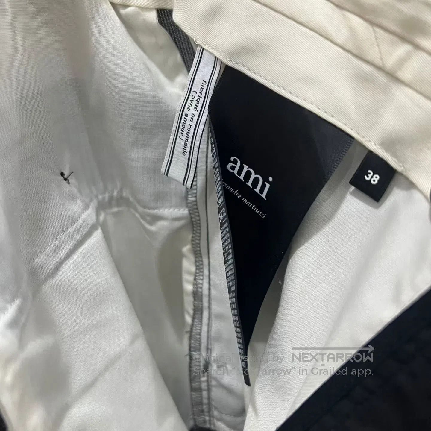 AMI Ami Grey wool trousers| Size 37" - 6 Thumbnail