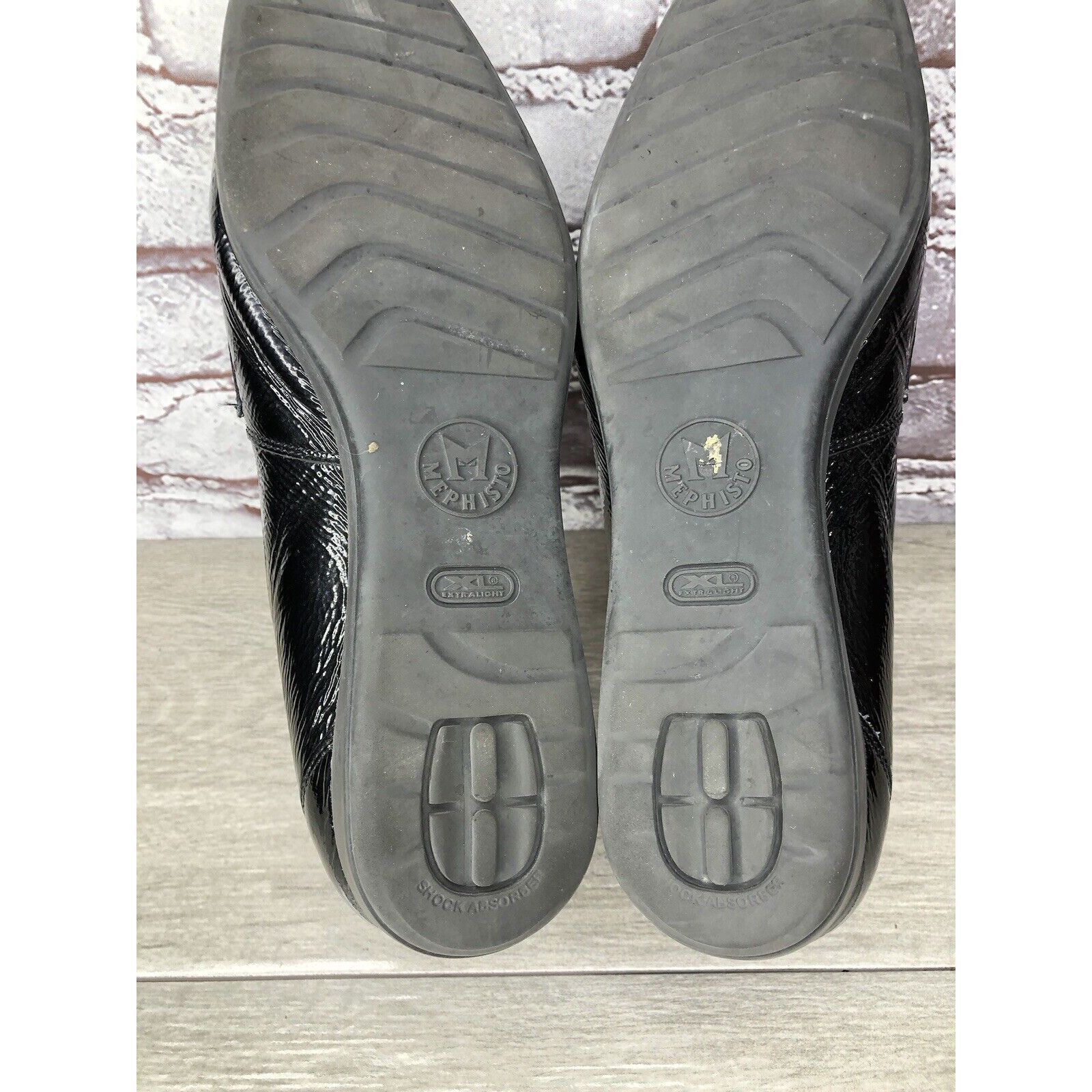 Mephisto Mephisto Air Jet Black Patent Leopard Print Penny Wedge Shoe Size US 11 / IT 41 - 8 Thumbnail
