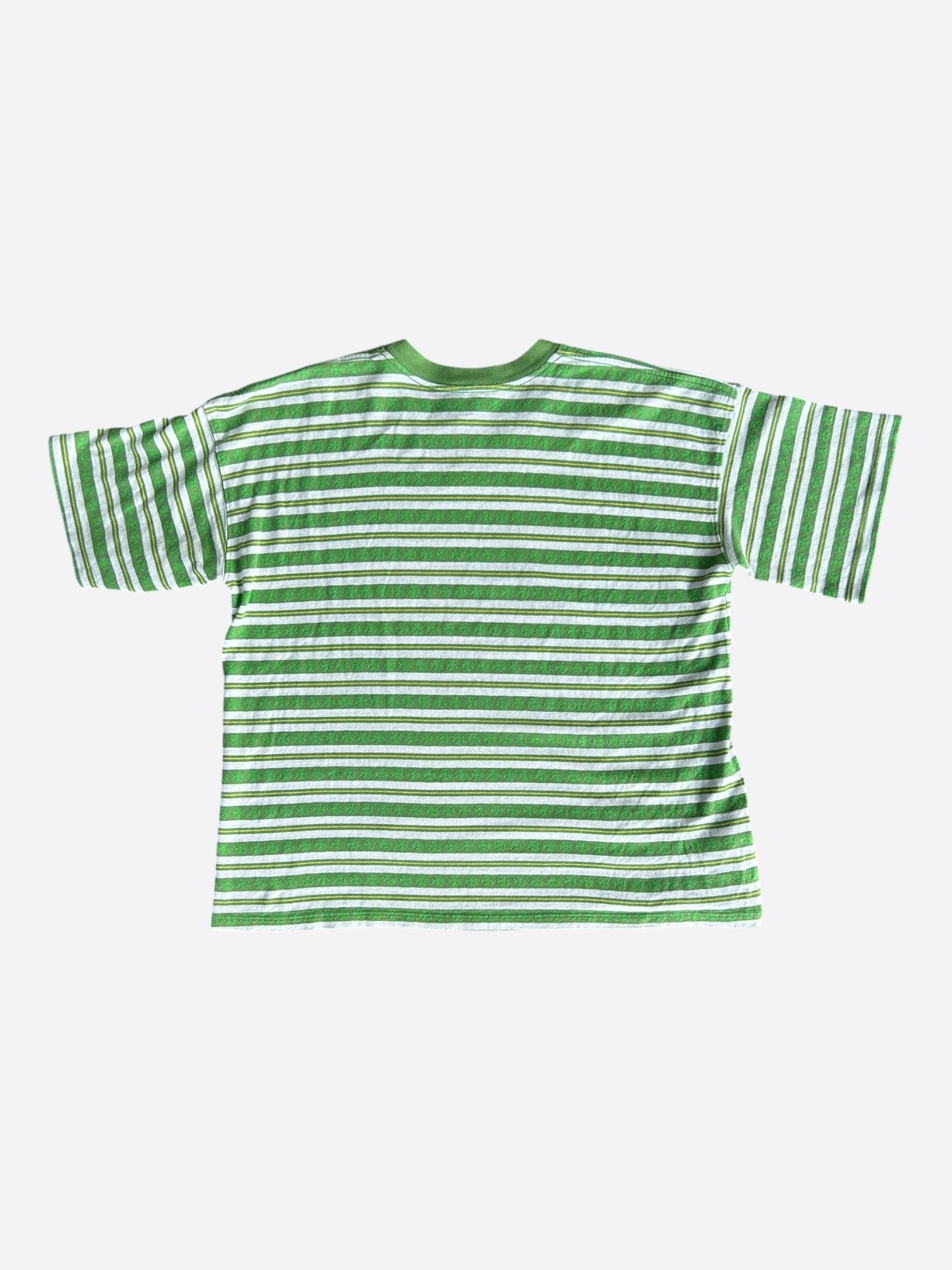 Chrome Hearts Chrome Hearts Green & White Striped T-Shirt Size US M / EU 48-50 / 2 - 2 Thumbnail