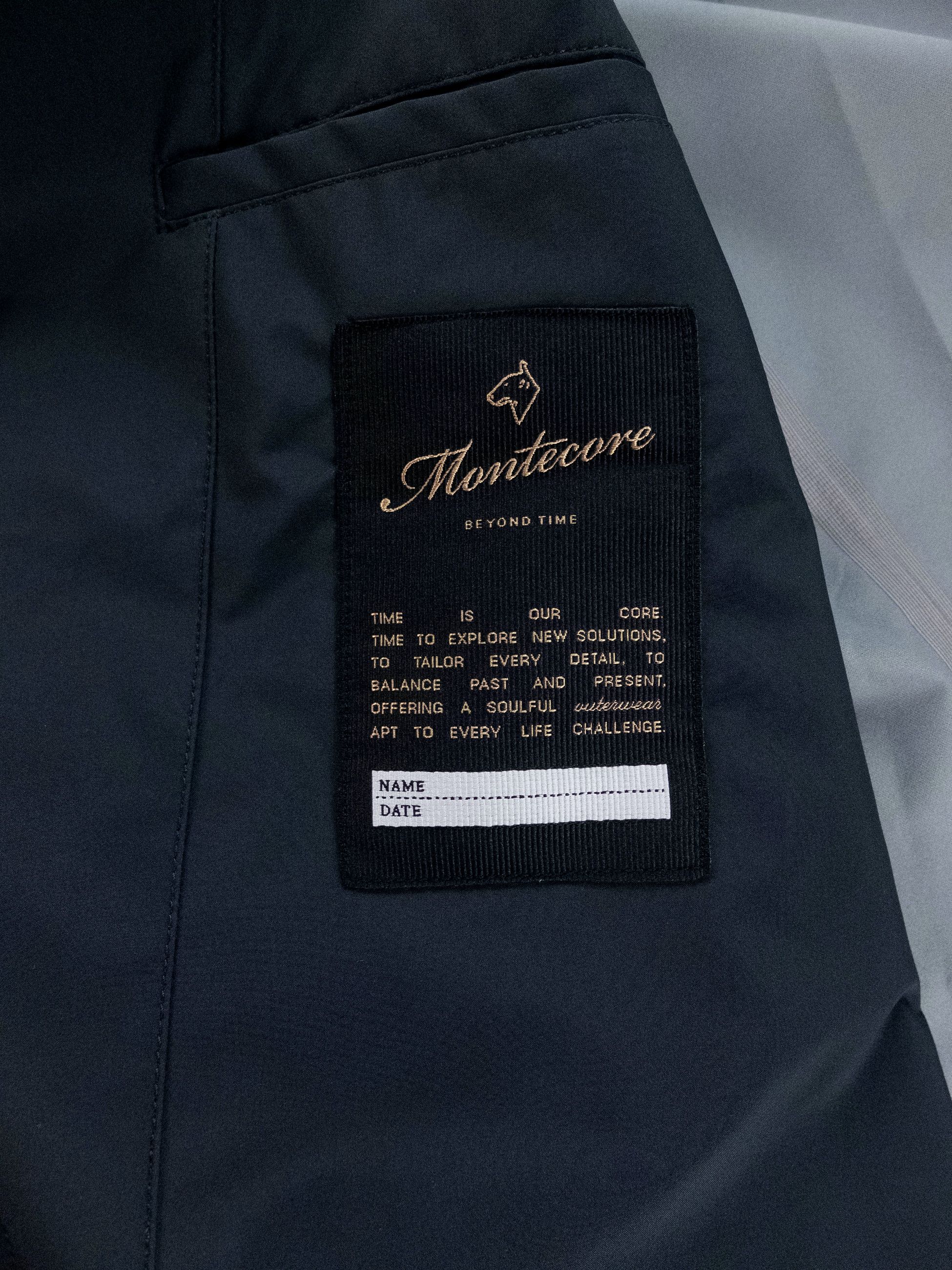 Montecore MONTECORE Italy dark blue hooded nylon jacket XL Size US XL / EU 56 / 4 - 12 Thumbnail