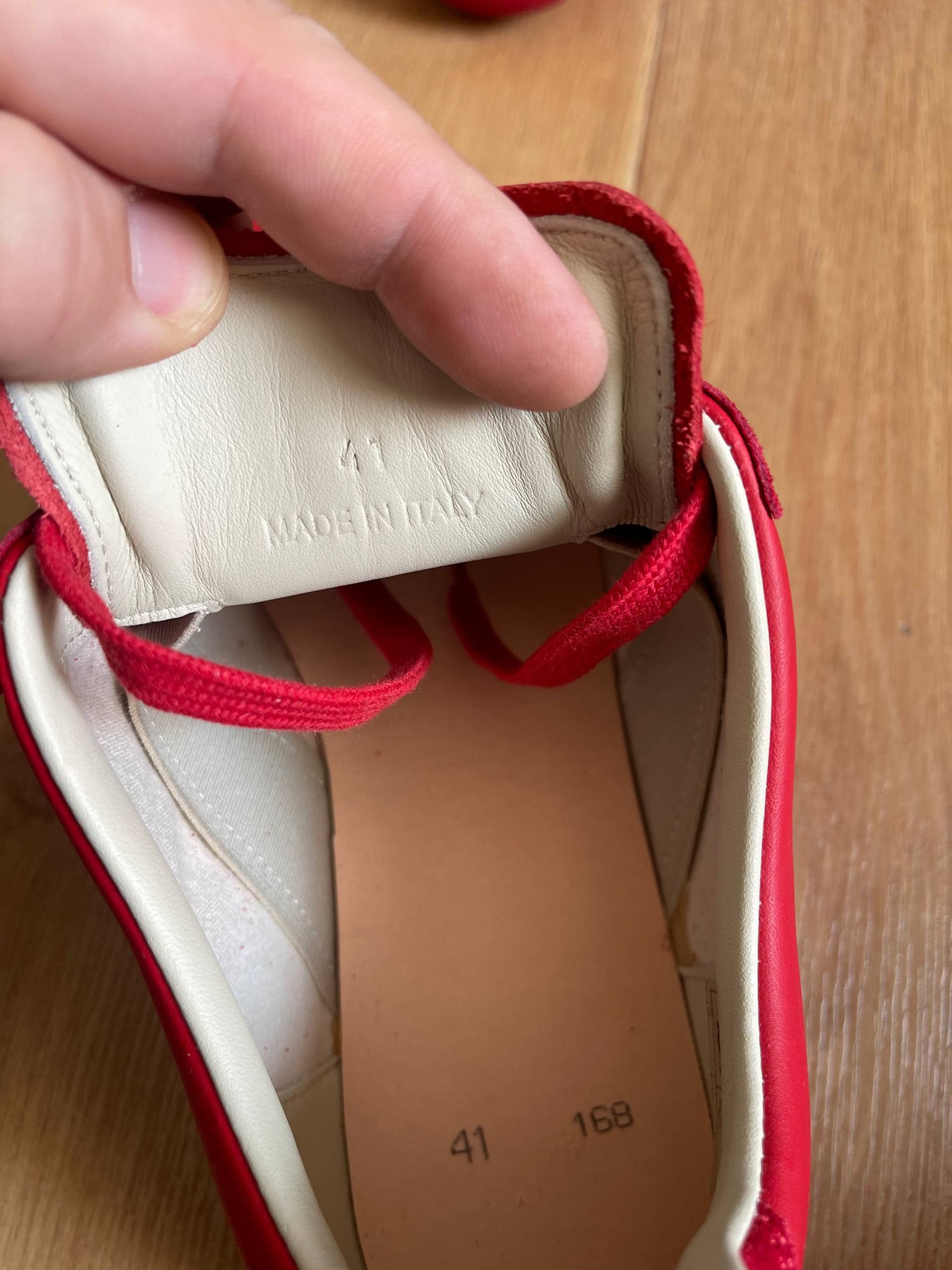 Maison Margiela Maison Martin Margiela MMM Low tTop Replica Red Sneaers Sz41 Size US 8 / EU 41 - 13 Thumbnail