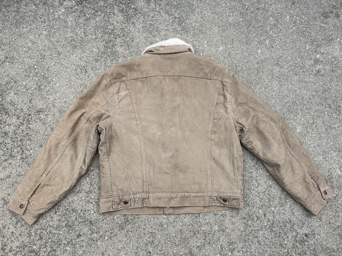 Levi's Vintage 80s Levi’s Sherpa Lined Corduroy Trucker Jacket Size US XL / EU 56 / 4 - 2 Thumbnail