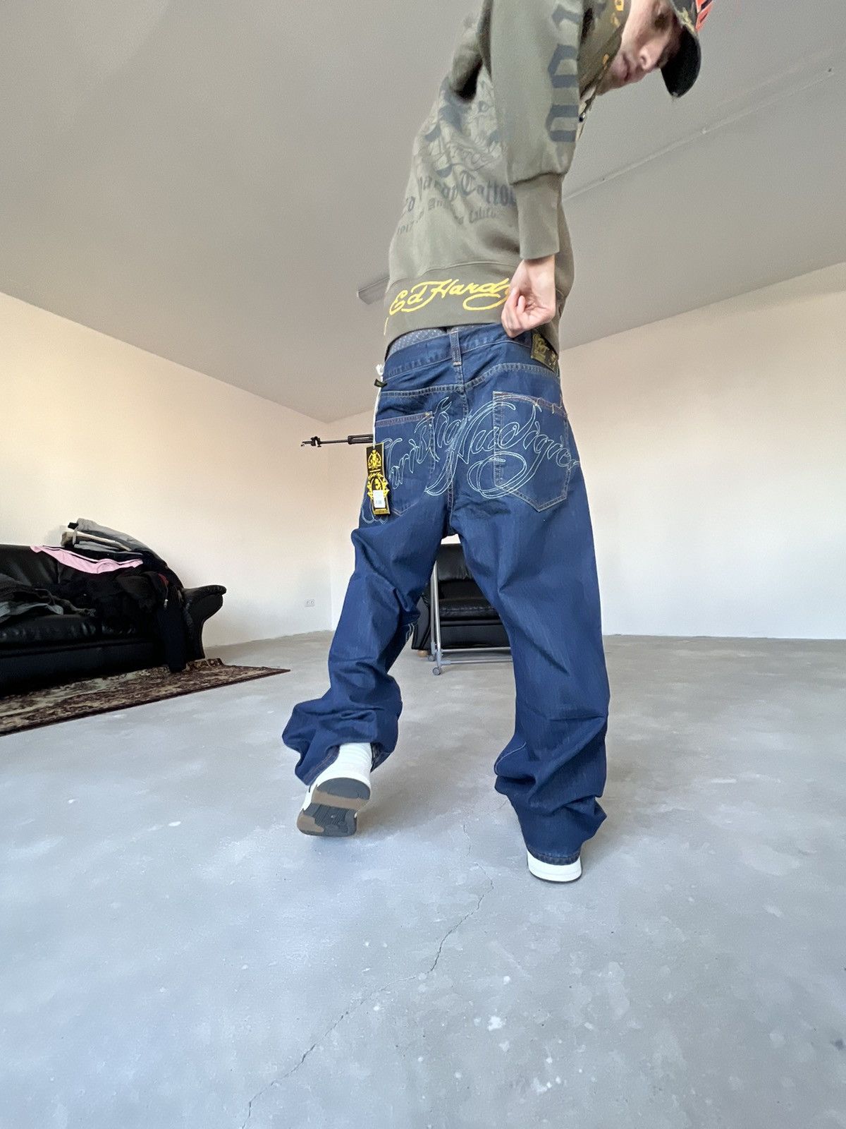 Christian Audigier NWT CHRISTIAN AUDIGIER Jeans Baggy Gangsta Size US 38 / EU 54 - 3 Thumbnail