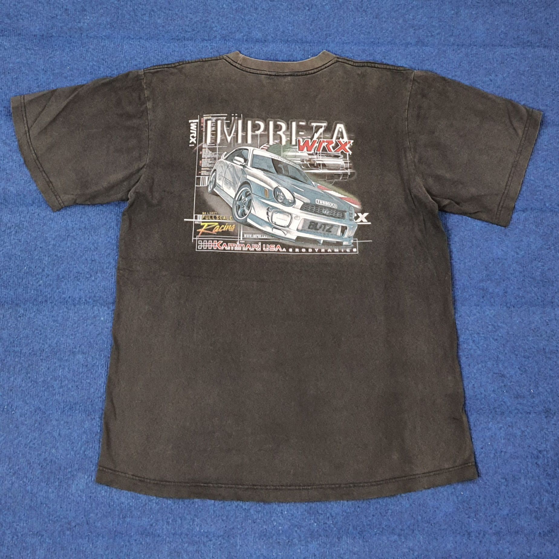 Vintage WRX Impreza Racing Kaminari USA Tshirt C259N26