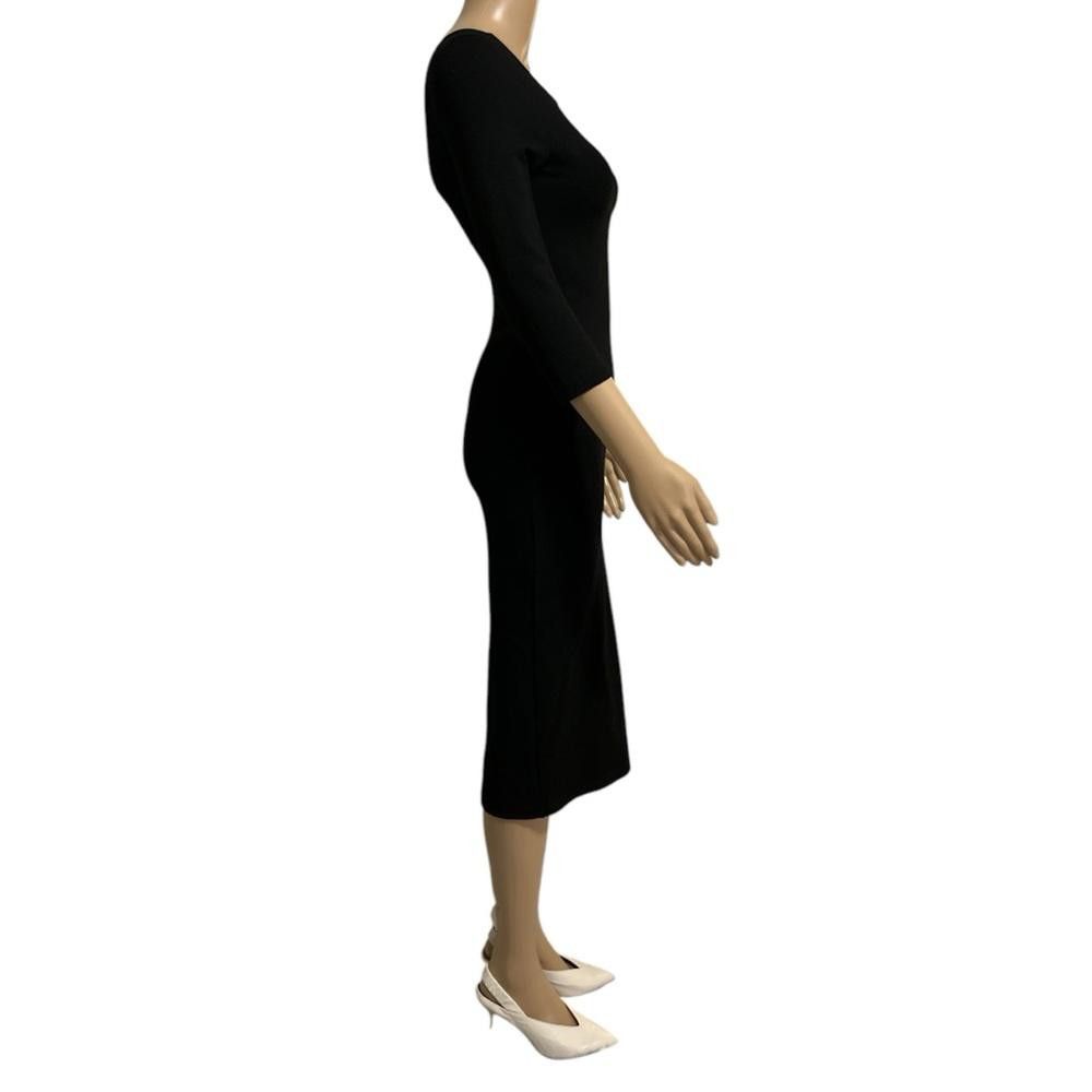 Zara Elegant Black Women's Dress Size XS / US 0-2 / IT 36-38 - 2 Thumbnail