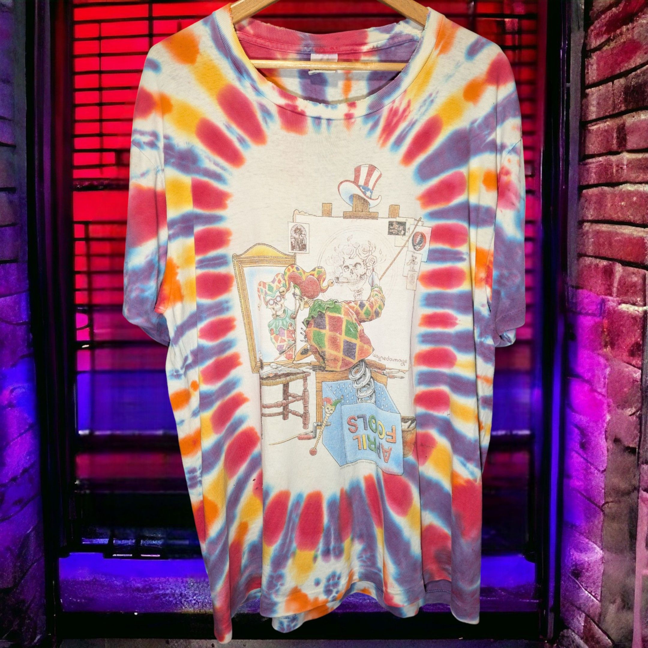 Anvil Grateful Dead Self Portrait April Fools Single Stitch Size US XL / EU 56 / 4 - 1 Thumbnail
