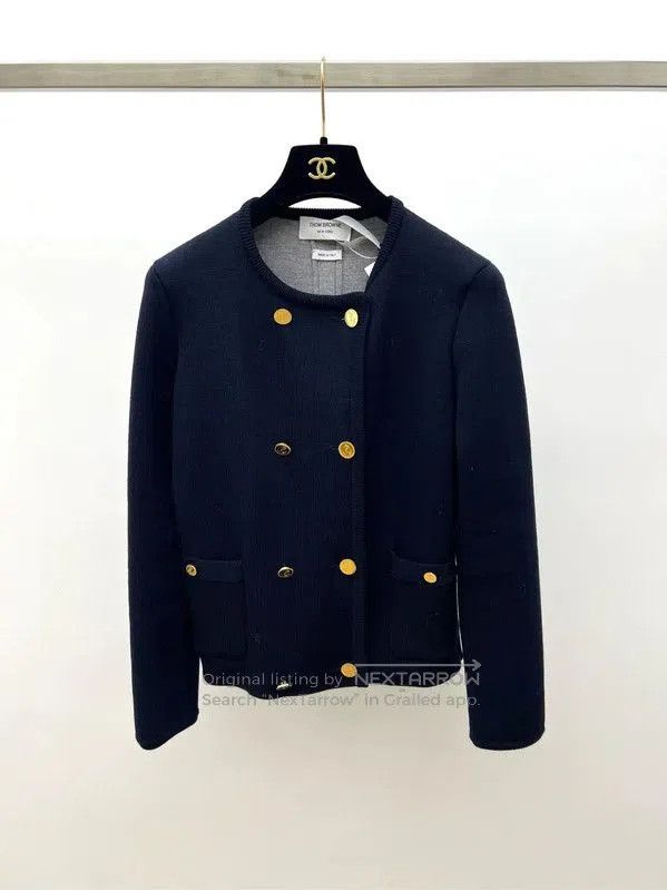 Thom Browne Thom Browne Women's White Cardigan Sweater . Size M / US 6-8 / IT 42-44 - 1 Thumbnail