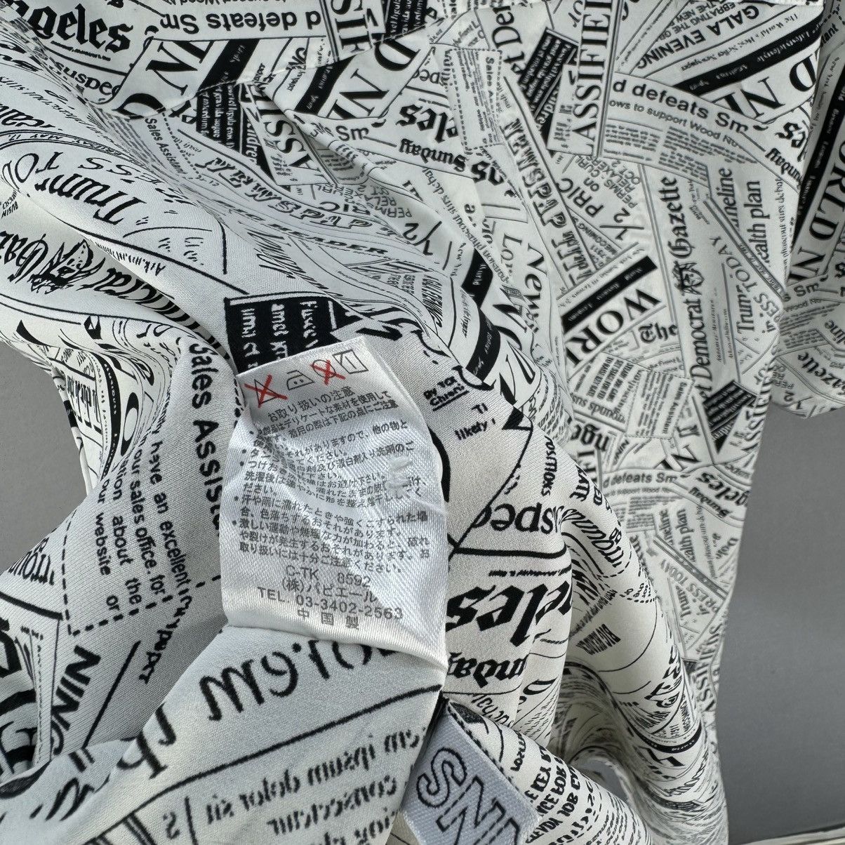 Japanese Brand Spinns All Over Newspaper Print Shirt Size US M / EU 48-50 / 2 - 10 Thumbnail