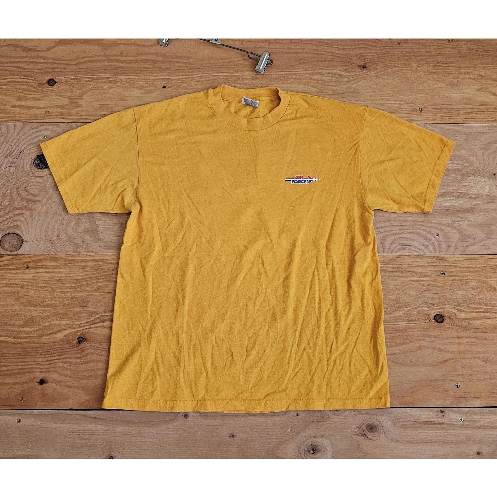 Hanes Air Force Army Air Forces Logo Yellow Gold Blue T-shirt Sz L Size US L / EU 52-54 / 3 - 2 Thumbnail