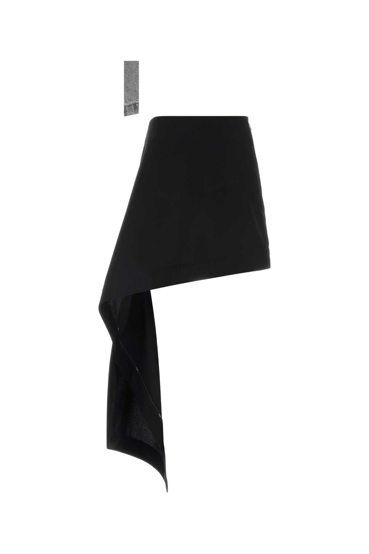 Loewe Black Wool Mini Skirt Size 27" / US 4 / IT 40 - 1 Thumbnail