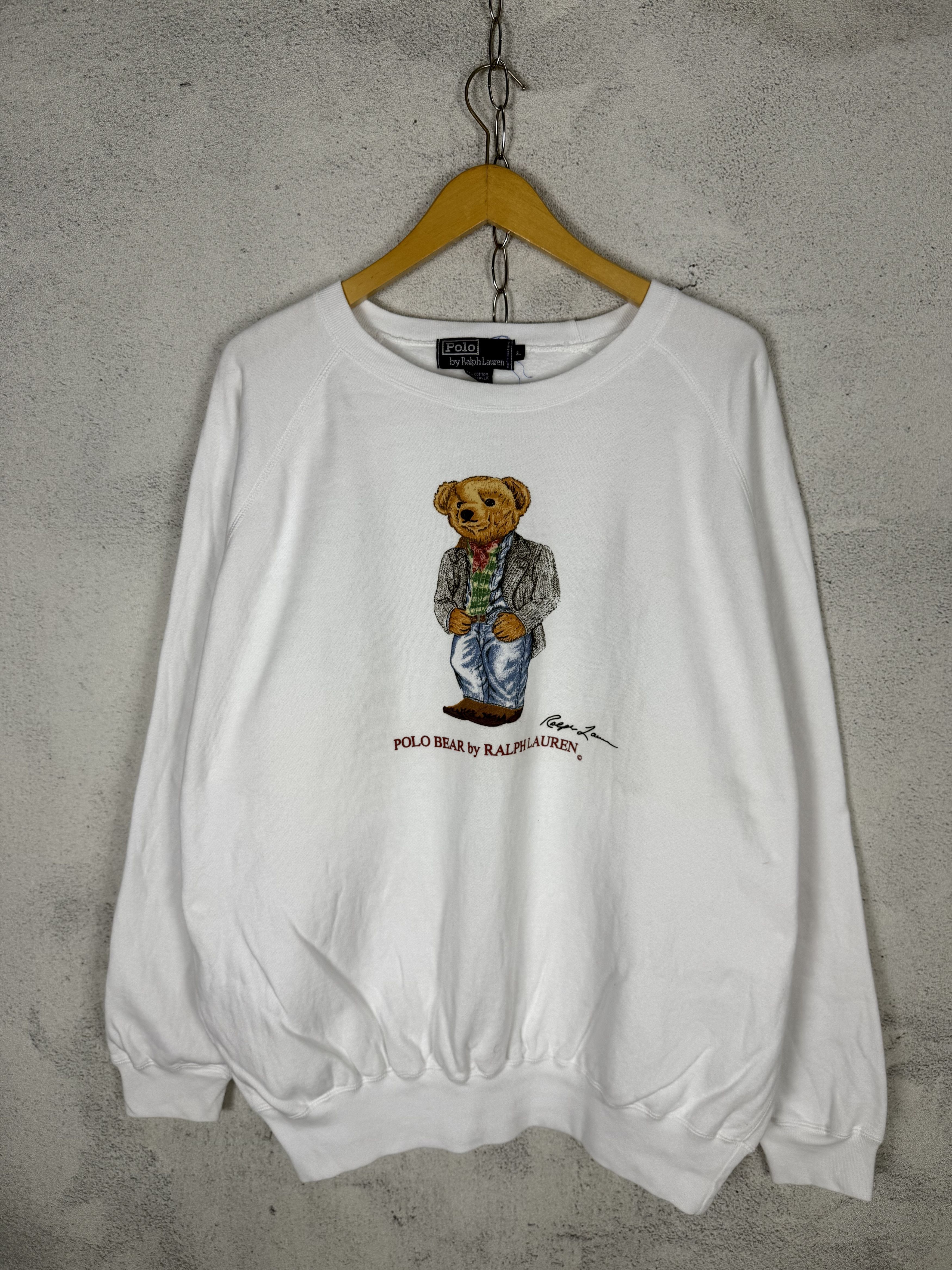 Polo Ralph Lauren Vintage Polo Bear Ralph Lauren Sweatshirt Crewneck Size US L / EU 52-54 / 3 - 1 Thumbnail