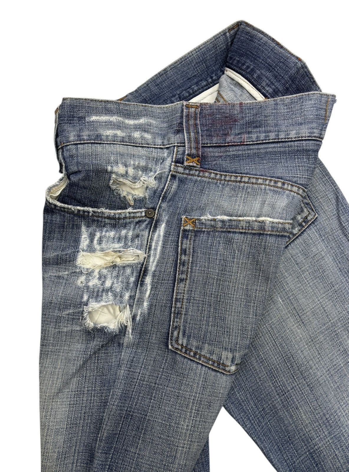 Dolce & Gabbana Dolce & Gabbana Archived Thrashed Ripped Ruin Jeans Size 32" / US 10 / IT 46 - 9 Thumbnail