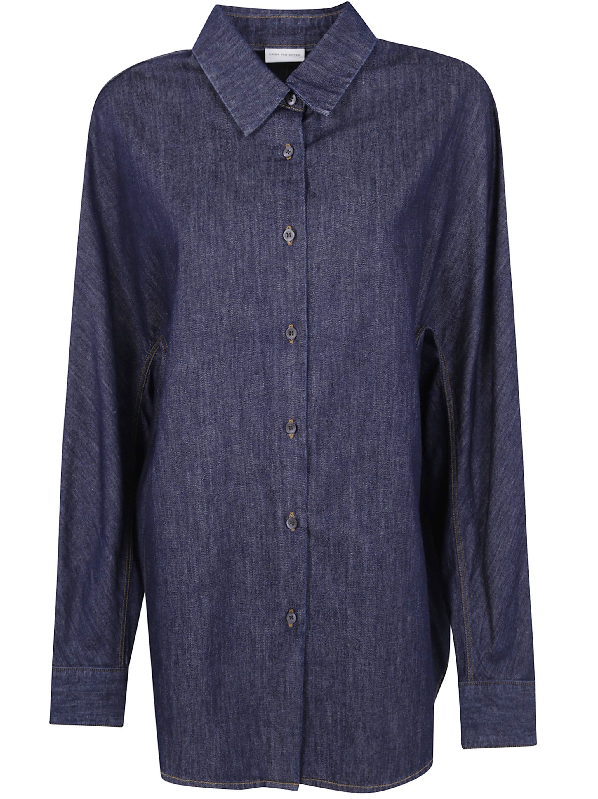 Dries Van Noten "CASIO DENIM" SHIRT Size M / US 6-8 / IT 42-44 - 1 Thumbnail