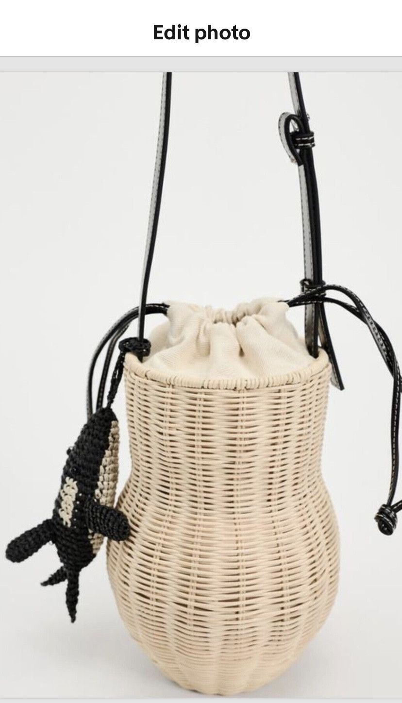 Zara Zara rattan basket bag BNWT natural Size ONE SIZE - 4 Thumbnail