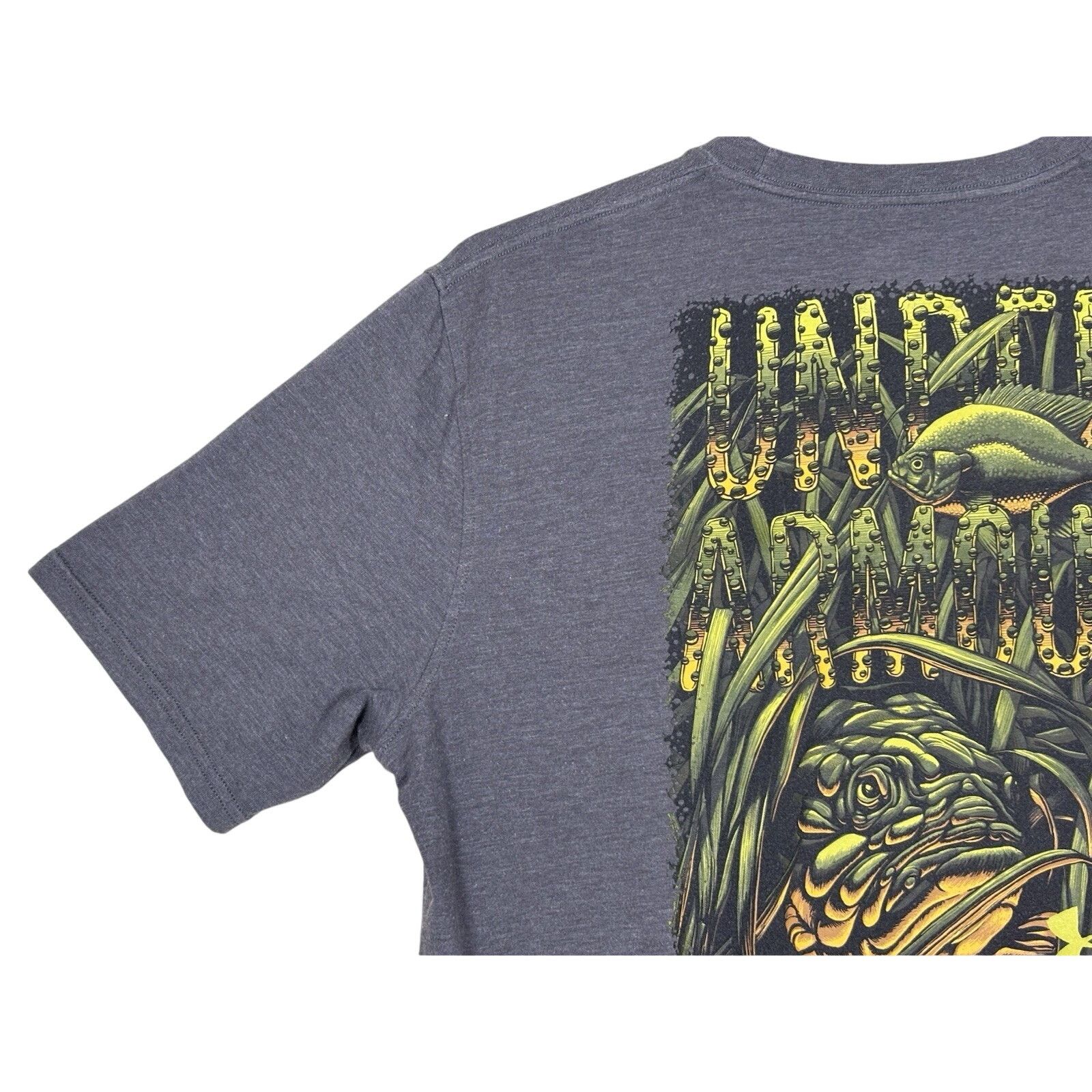 Under Armour Under Armour Large T-Shirt Gray with Fish Graphic Size US L / EU 52-54 / 3 - 16 Thumbnail