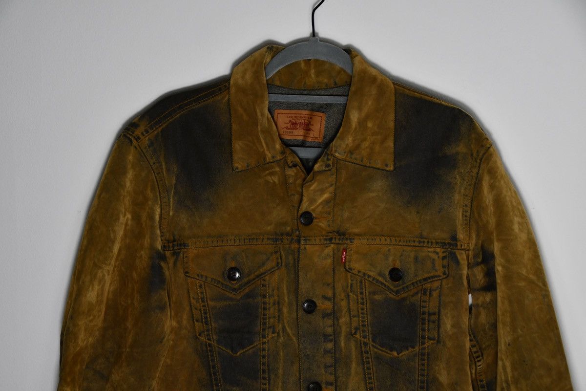 image of Levis Levi’S Brown Suede Denim Jacket, Men's (Size Large)