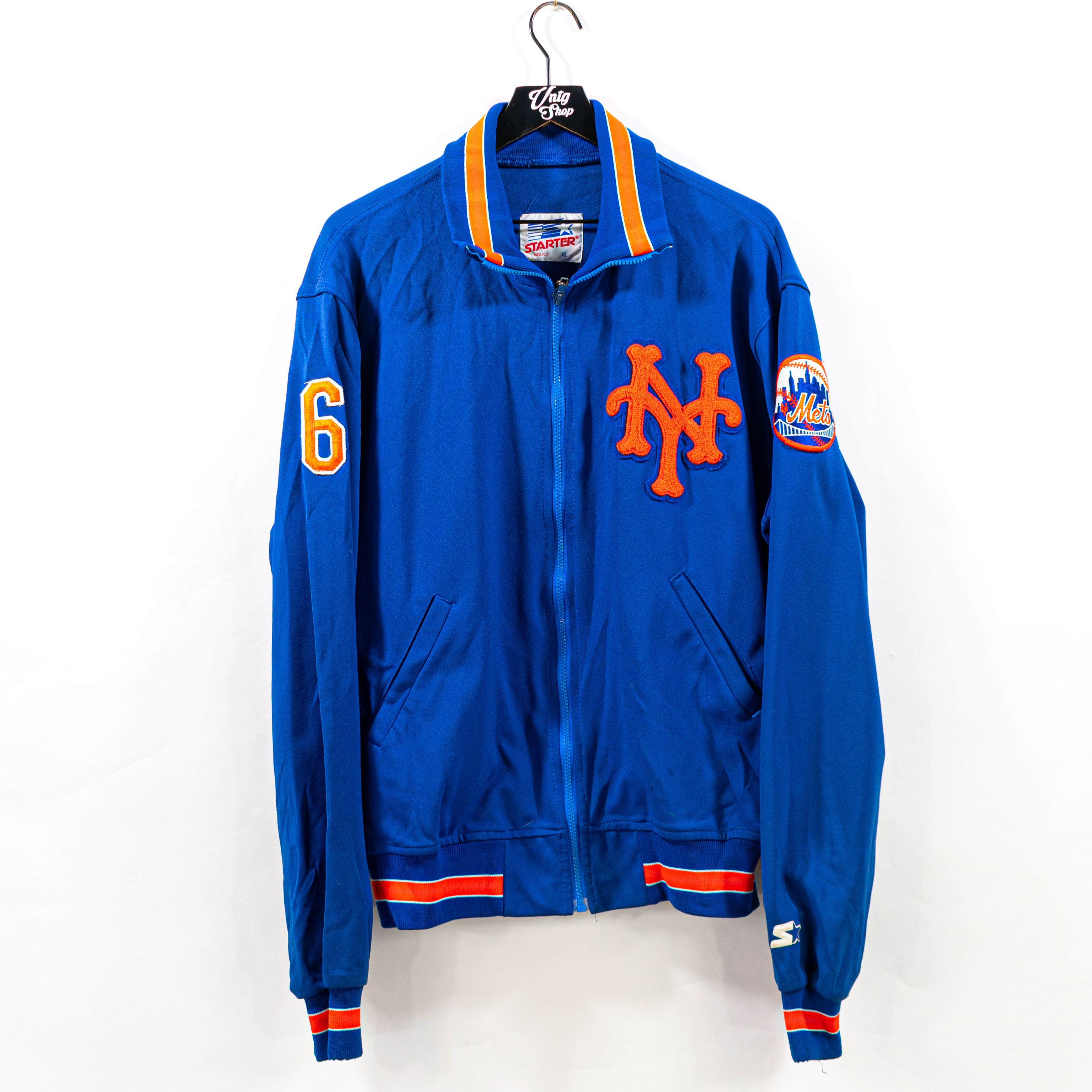 Image of Mlb x Starter 1990 Starter New York Mets Daryl Boston Player Issue Jacket in Blue, Men's (Size XL)