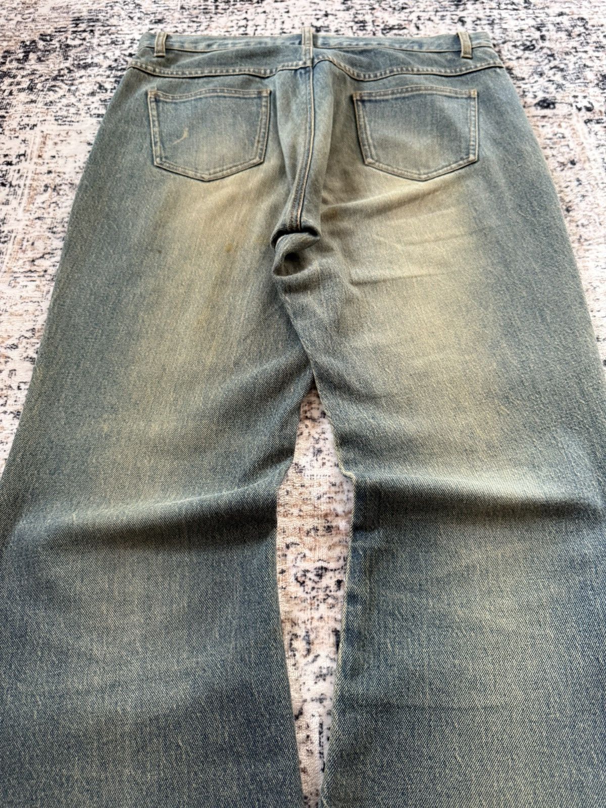 If Six Was Nine Livre Claire Japan Muddy Wash Studded Flared Jeans Size US 32 / EU 48 - 12 Thumbnail