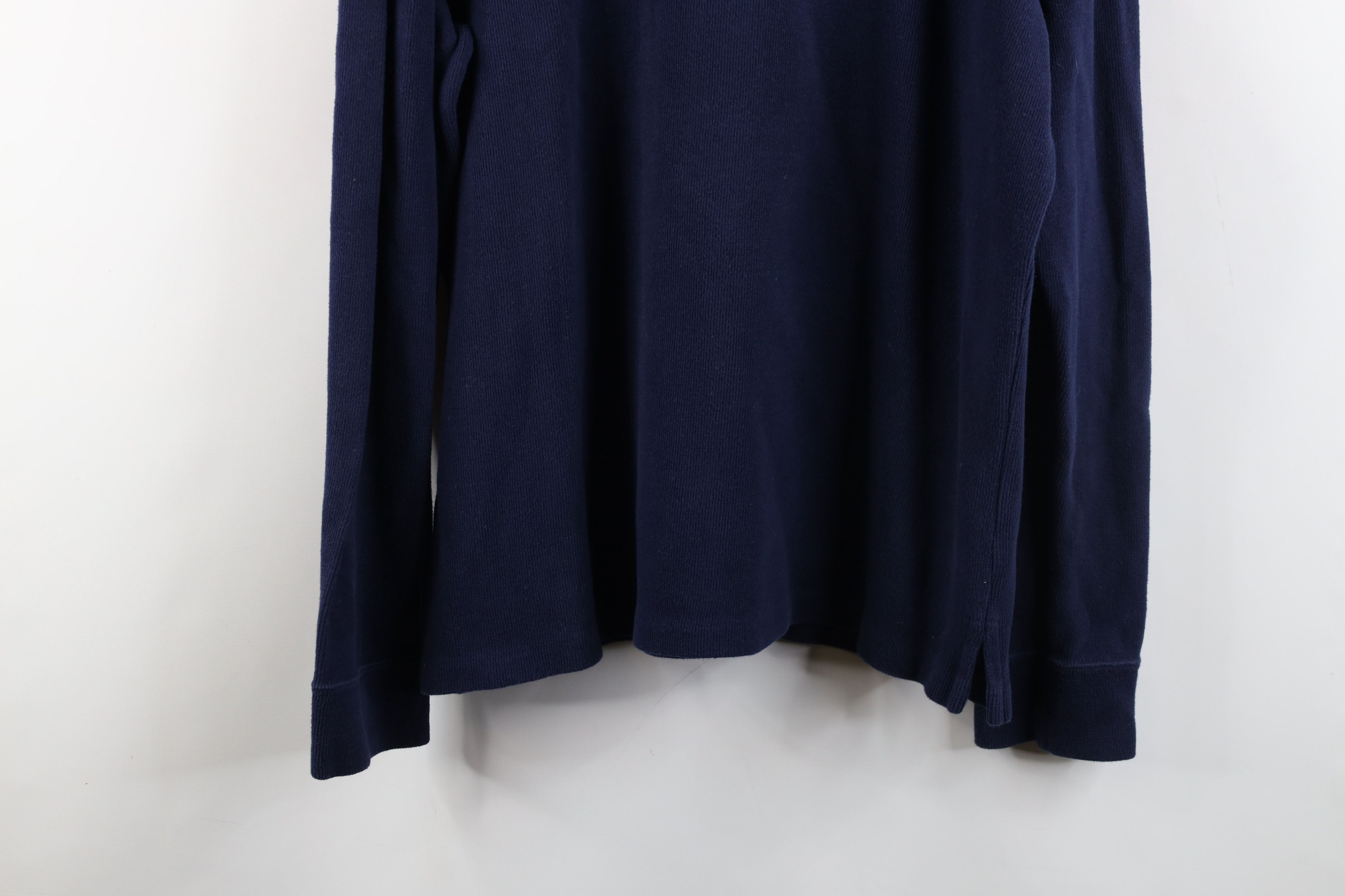 Ralph Lauren × Vintage Vintage 90s Ralph Lauren Cotton Ribbed Knit Half Zip Sweater Size US L / EU 52-54 / 3 - 12 Thumbnail
