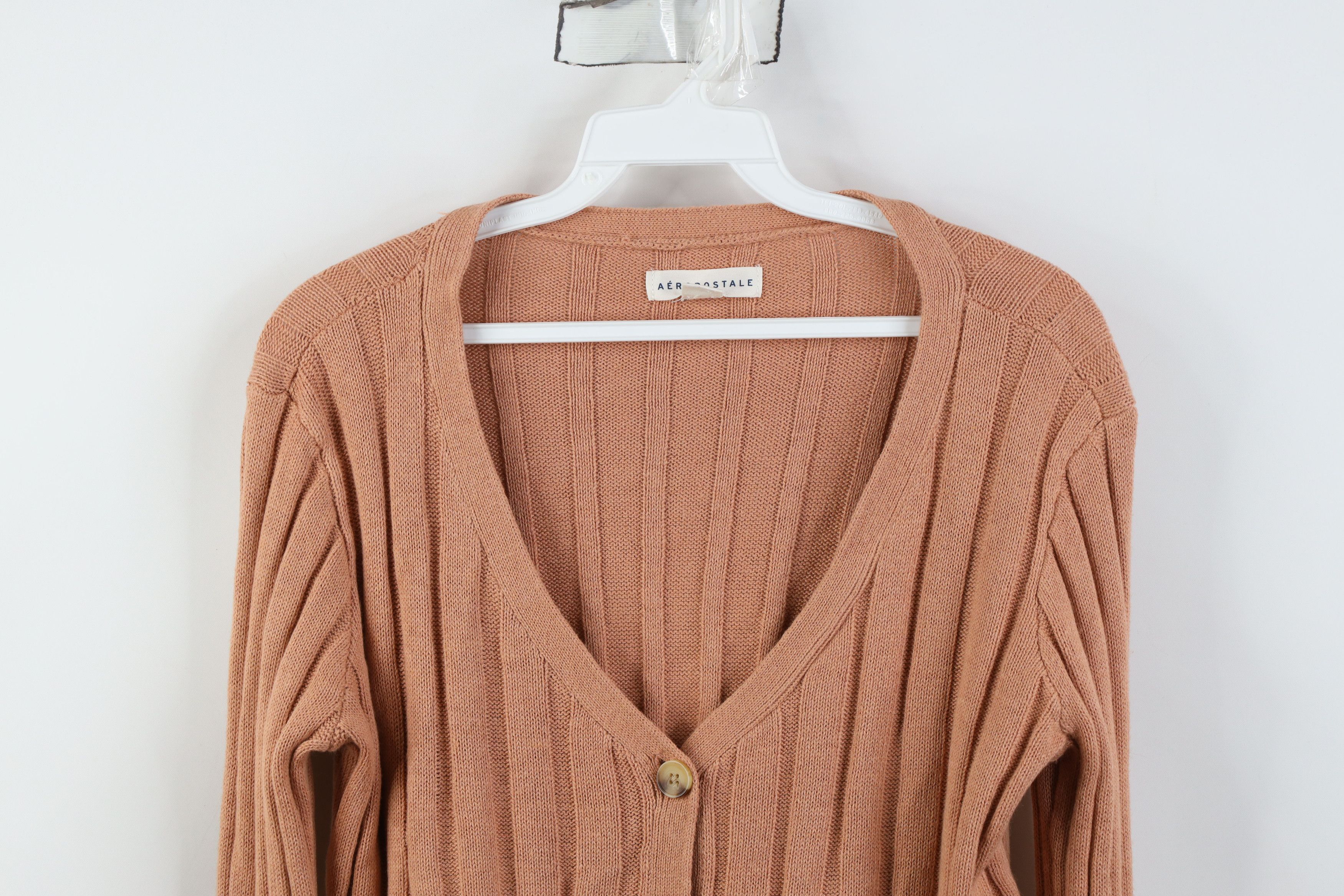 Aeropostale Vintage Y2K Aeropostale Cropped Ribbed Knit Cardigan Sweater Size S / US 4 / IT 40 - 2 Thumbnail