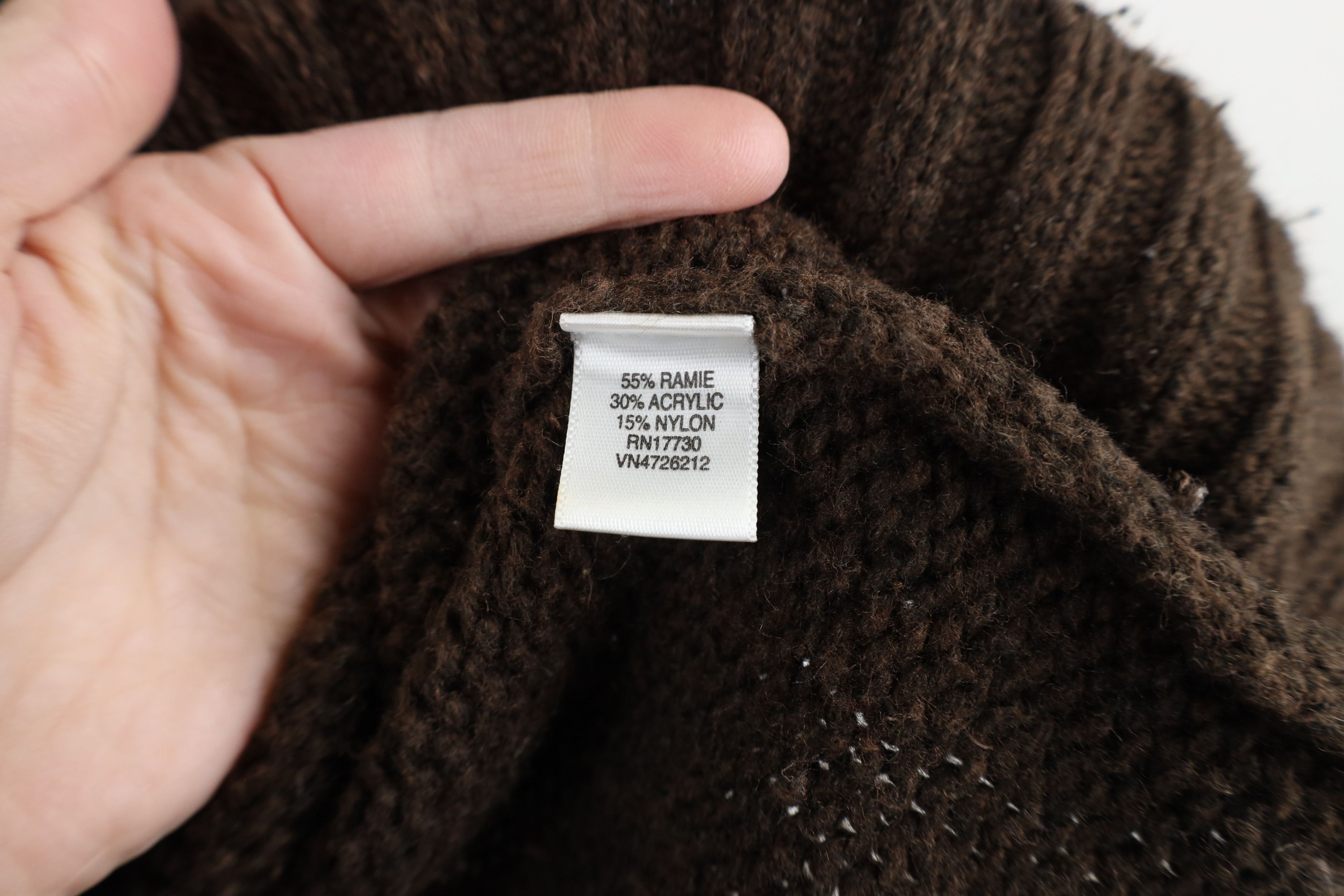 Mossimo × Vintage Vintage 90s Y2K Mossimo Cropped Bella Knit Hoodie Sweater Size XS / US 0-2 / IT 36-38 - 9 Thumbnail