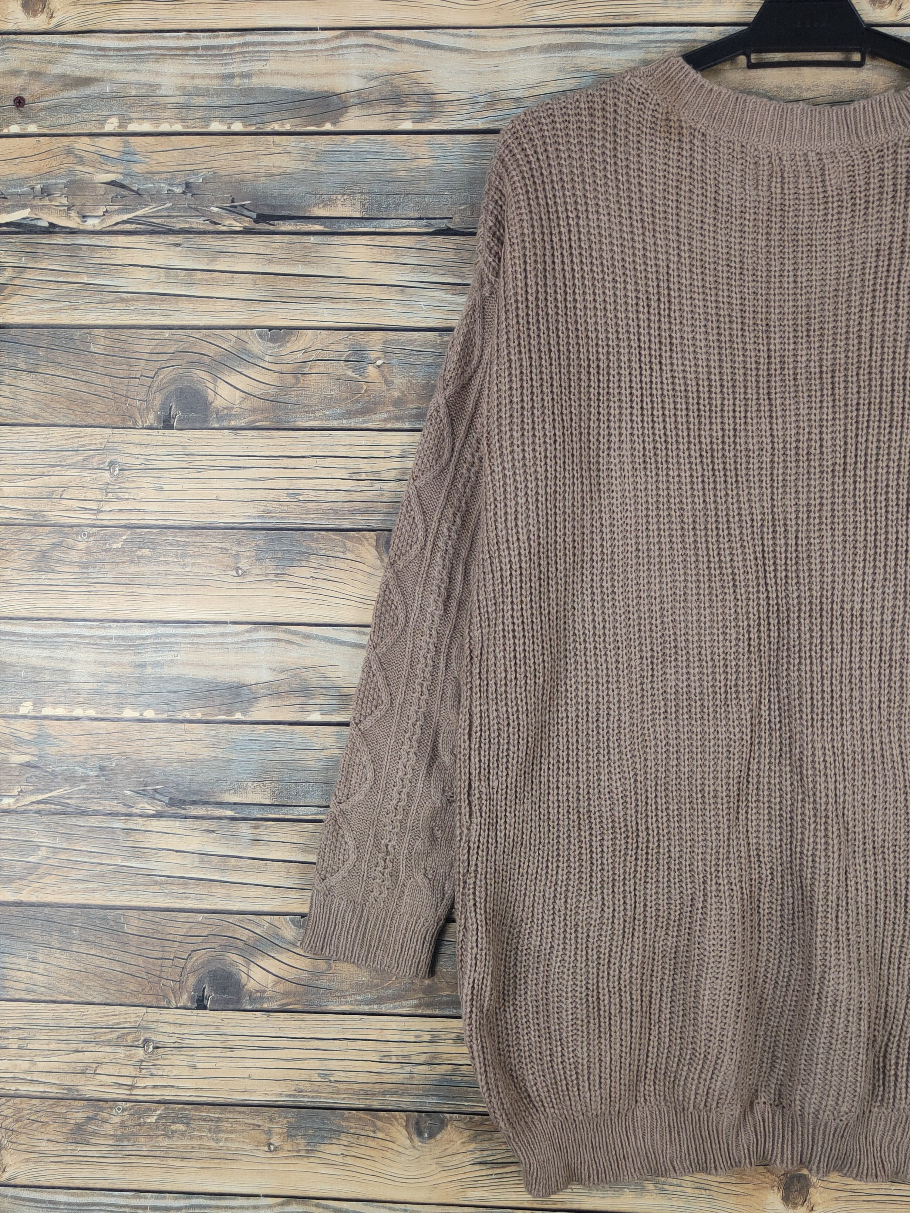 Aran Isles Knitwear × Japanese Brand × Vintage Cecil McBee Brown Knitwear Sweatshirts #W1280 Size M / US 6-8 / IT 42-44 - 8 Thumbnail