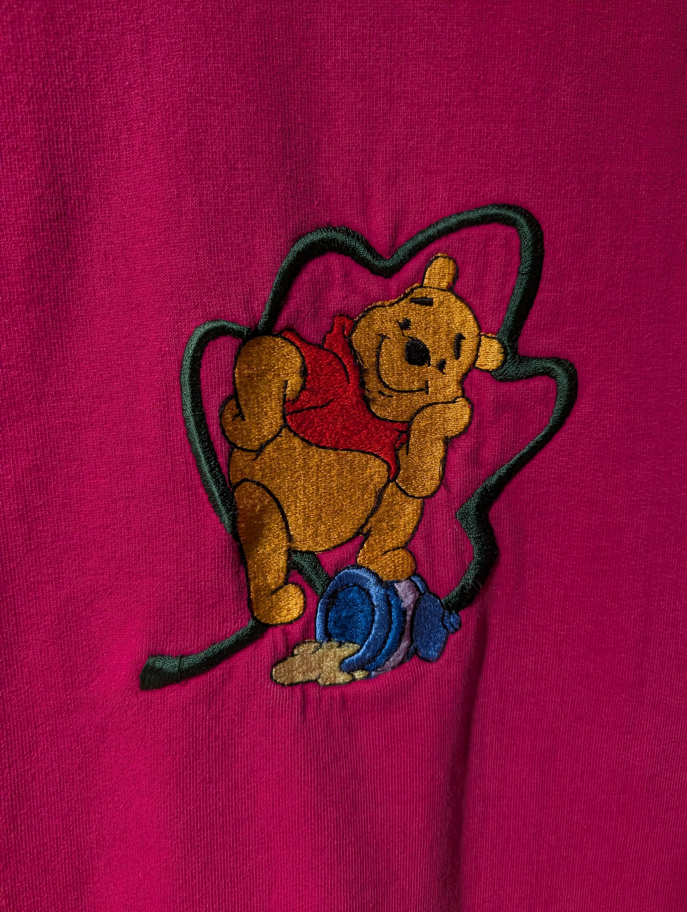 Disney Vintage Winnie The Pooh Sweatshirt Crewneck Disney Pink 90s Size M / US 6-8 / IT 42-44 - 2 Thumbnail