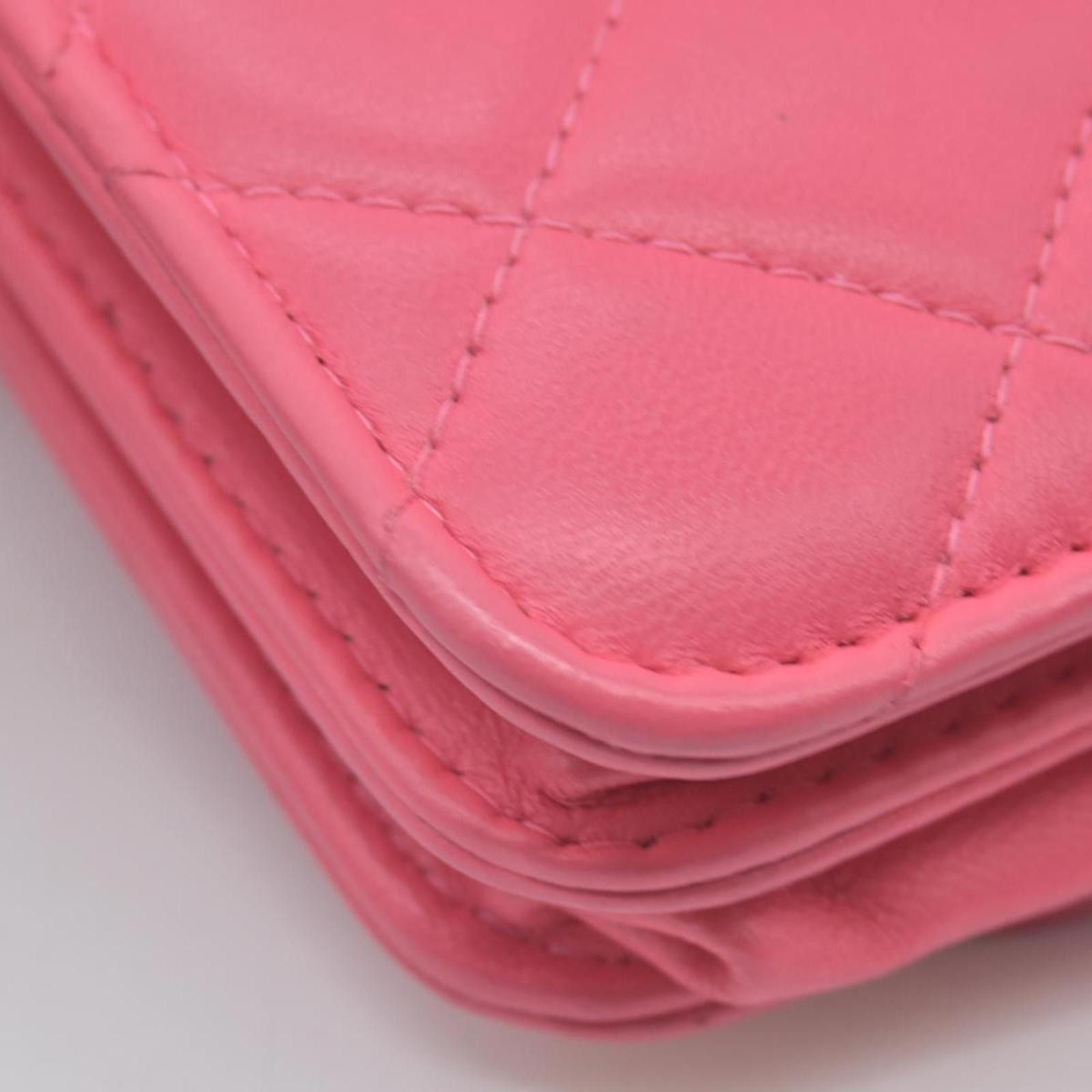 Chanel Chanel Lambskin Quilted Mini Trendy CC Wallet On Chain WOC Size ONE SIZE - 12 Thumbnail