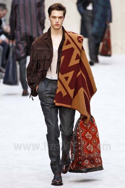 Burberry Prorsum F/W 2014 RUNWAY SAMPLE SUEDE LEATHER WESTERN JACKET Size US L / EU 52-54 / 3 - 4 Thumbnail