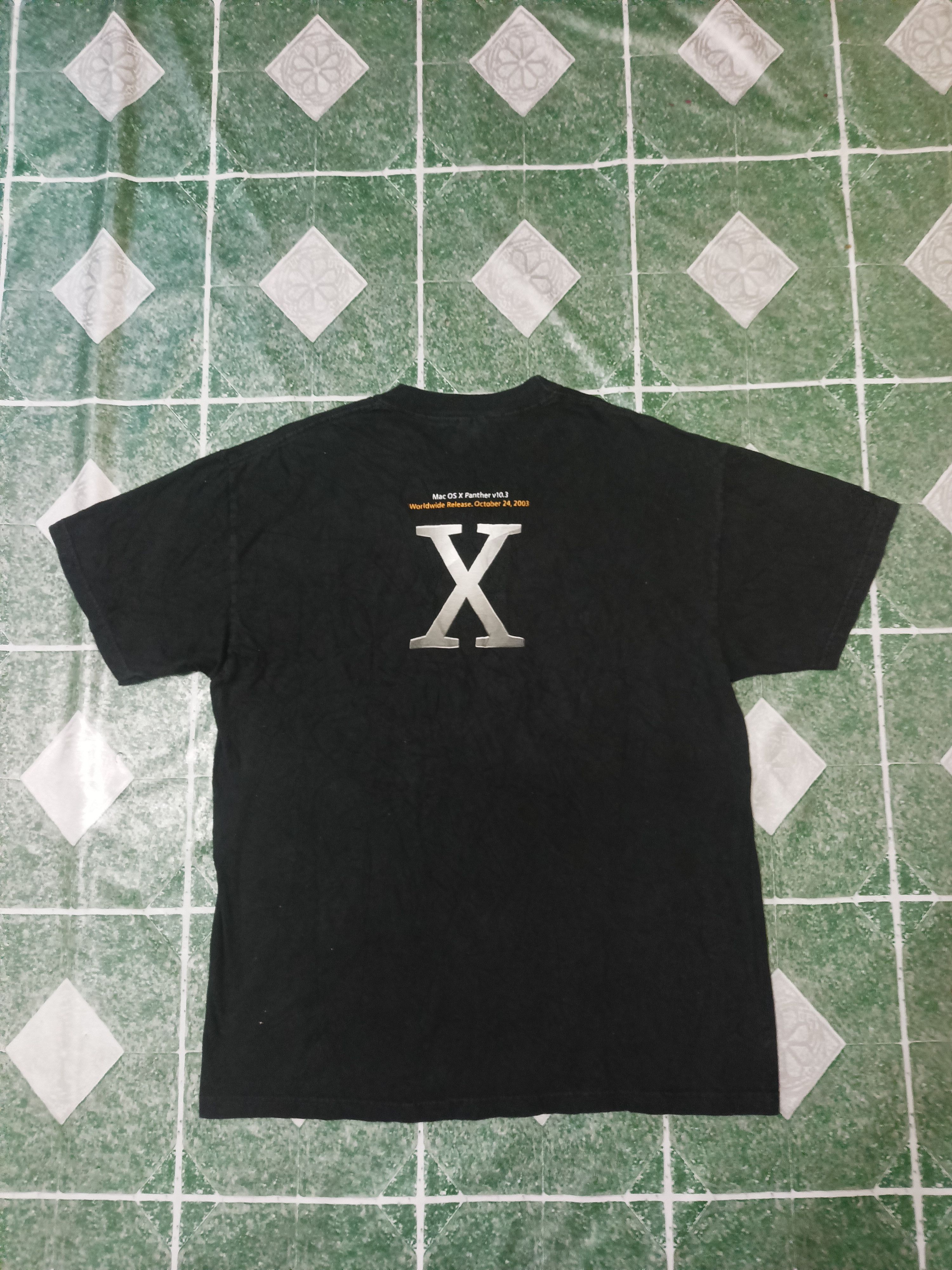 Vintage Mac OS X Panther v10.3 Apple t shirt Hanes Tag Size US L / EU 52-54 / 3 - 2 Thumbnail